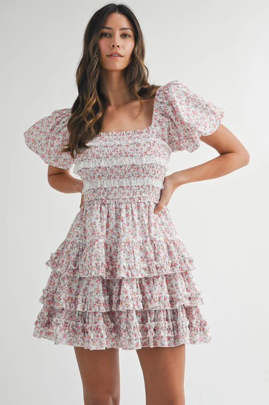 Fancy Frill Mini Dress - Image 6