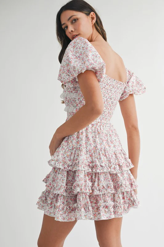 Fancy Frill Mini Dress - Image 8