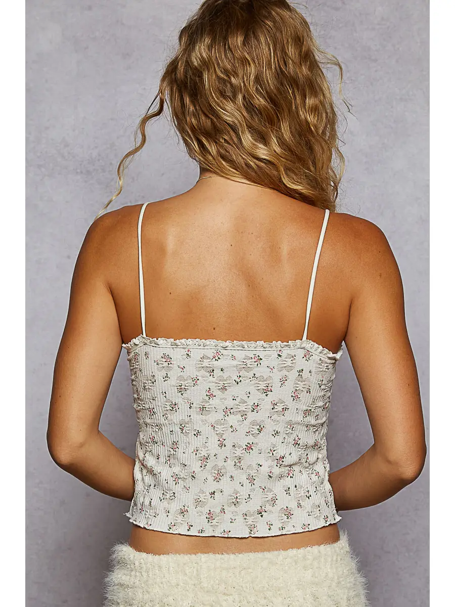 Floral Detail Tank - Image 4