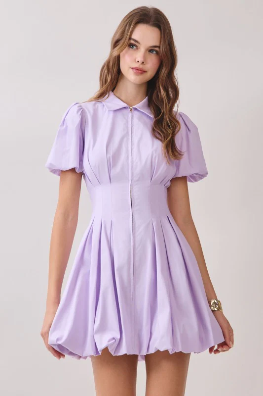 Flutter Mini Dress (Lavender) - Image 3