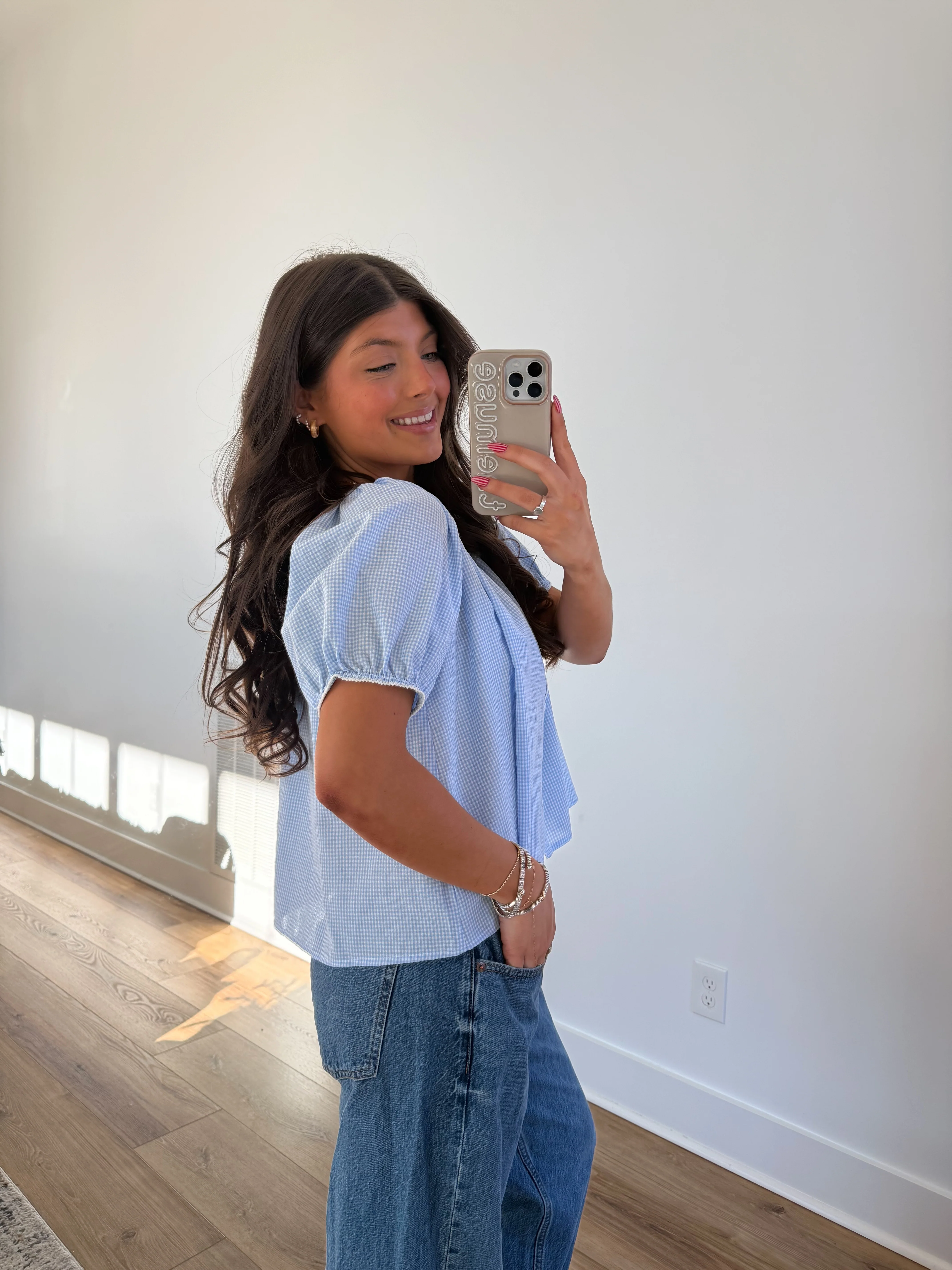 Gingham Button Top (Restock) - Image 3