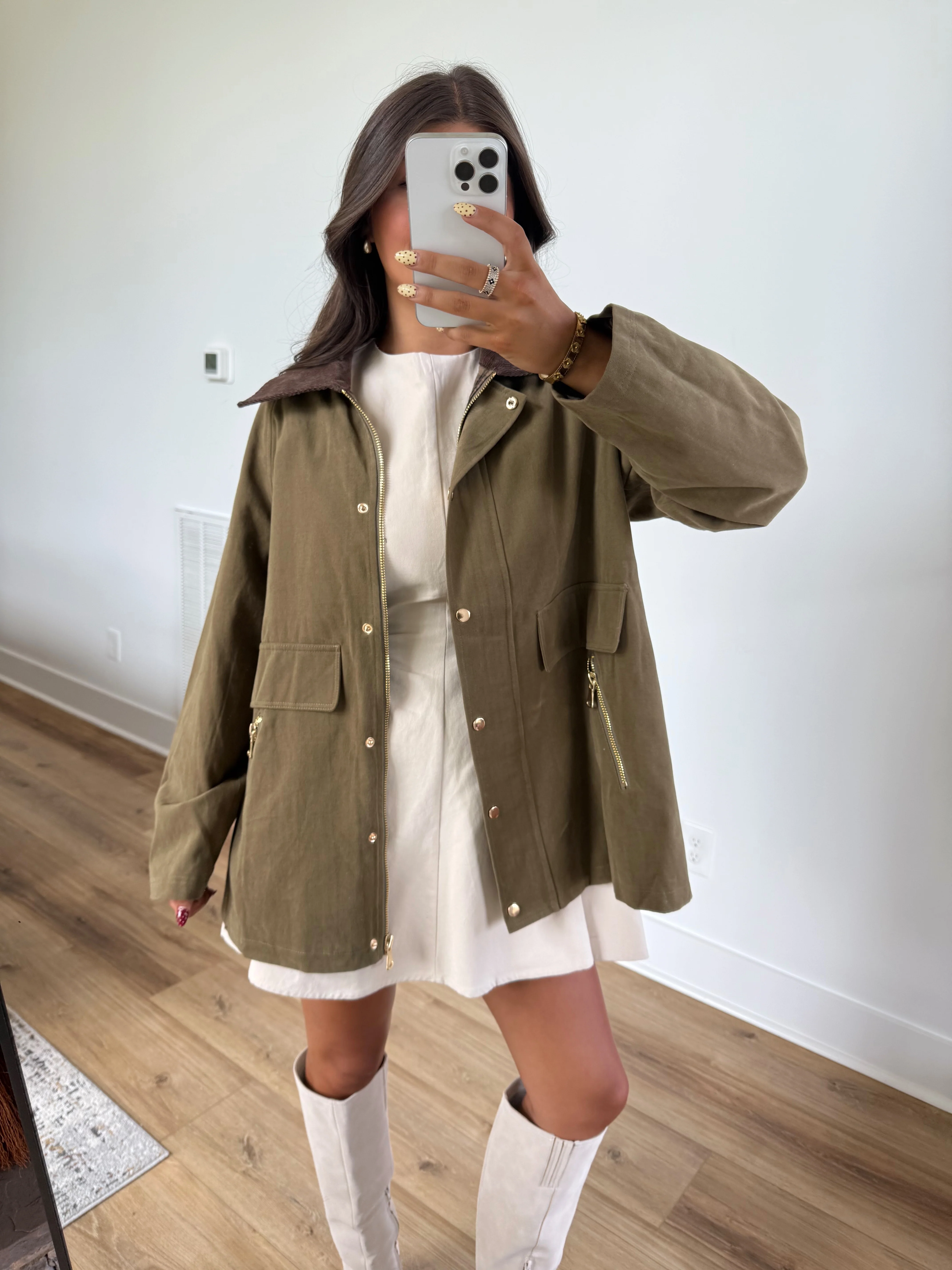 Green Barn Jacket (Plaid Inside) - Image 2