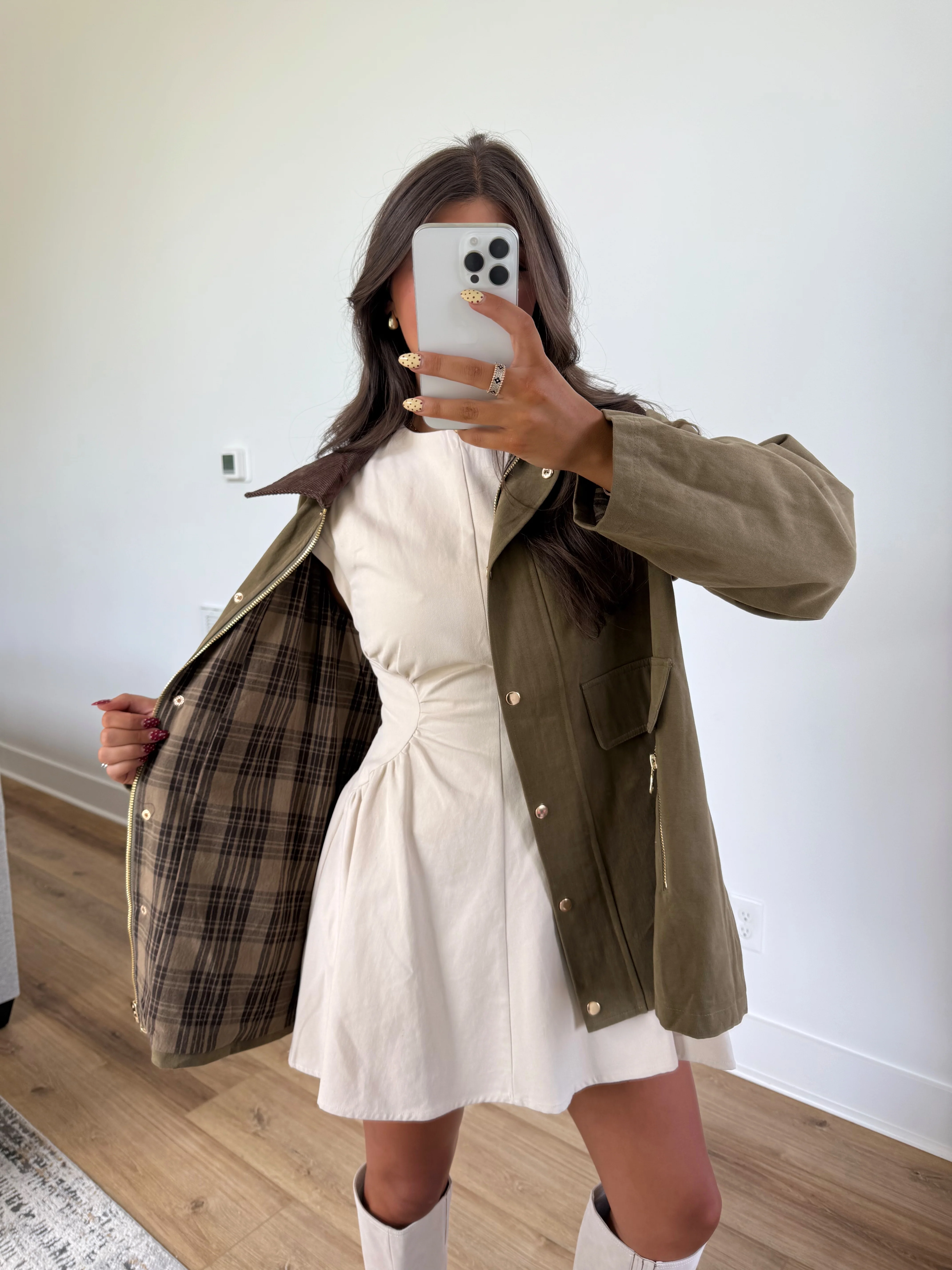 Green Barn Jacket (Plaid Inside) - Image 3