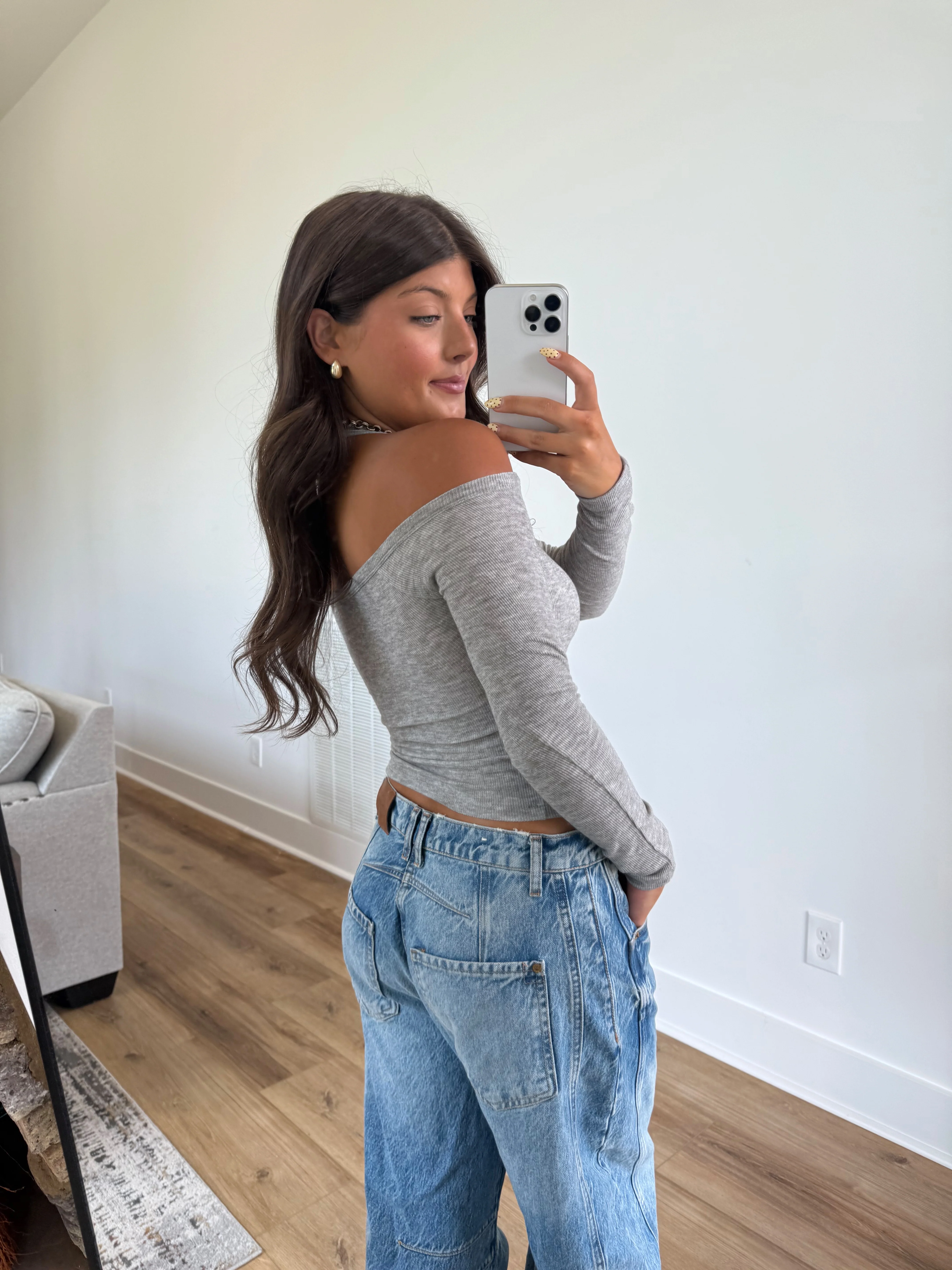 Grey Double Layer Top - Image 5