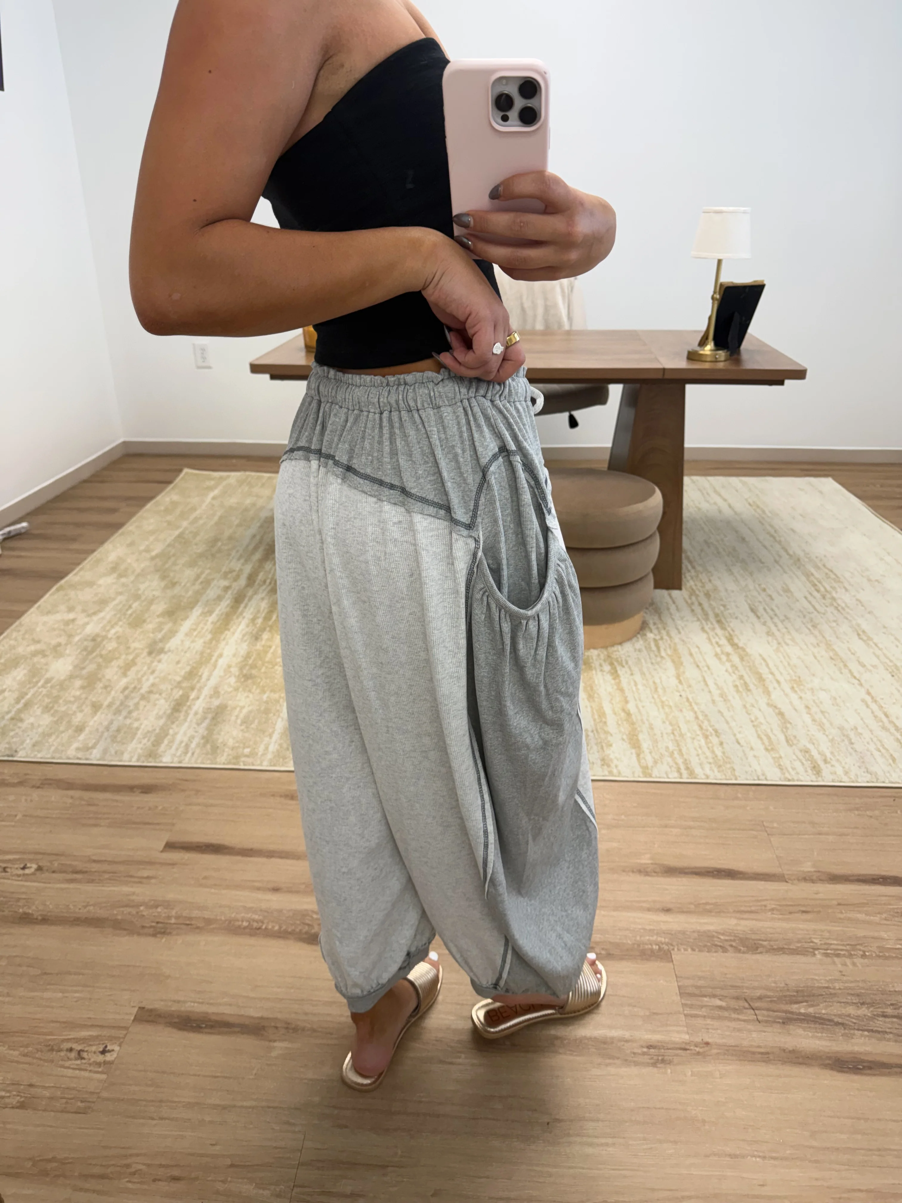 Grey Stitch Pant - Image 4