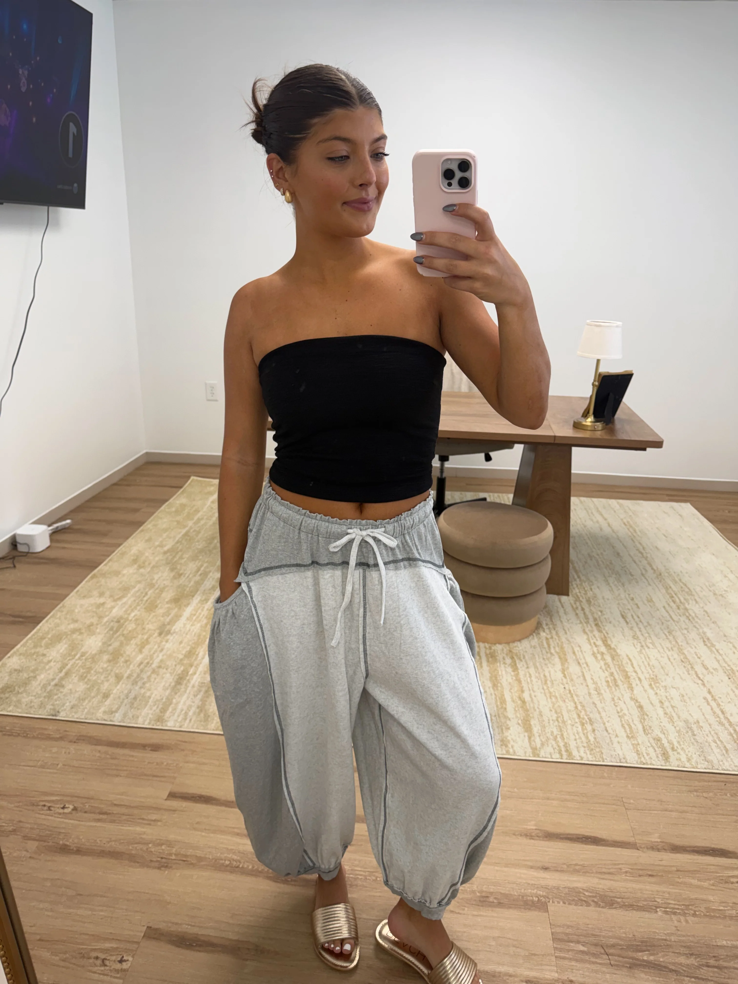 Grey Stitch Pant - Image 5