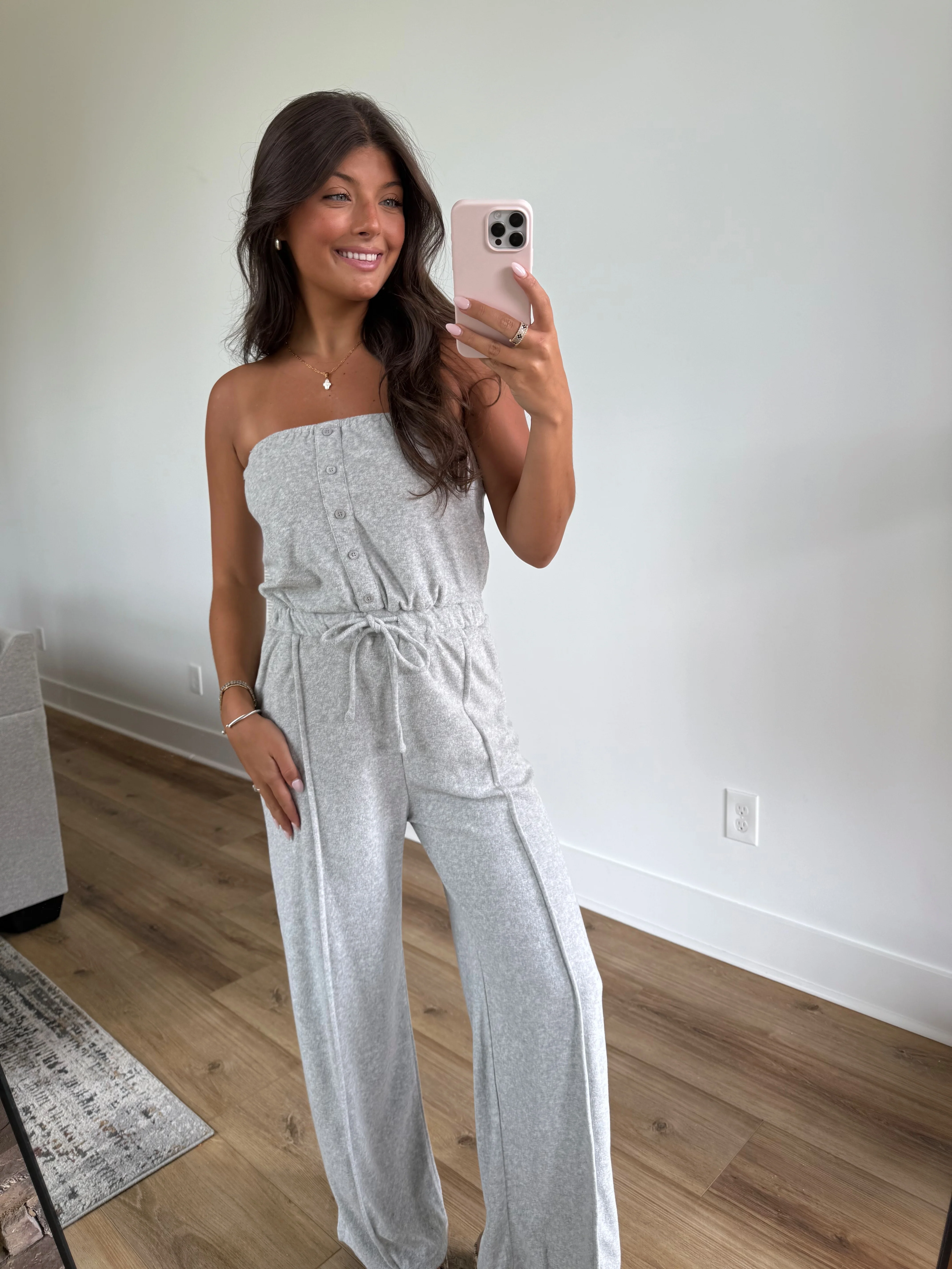 Grey Terry Jumpsuit