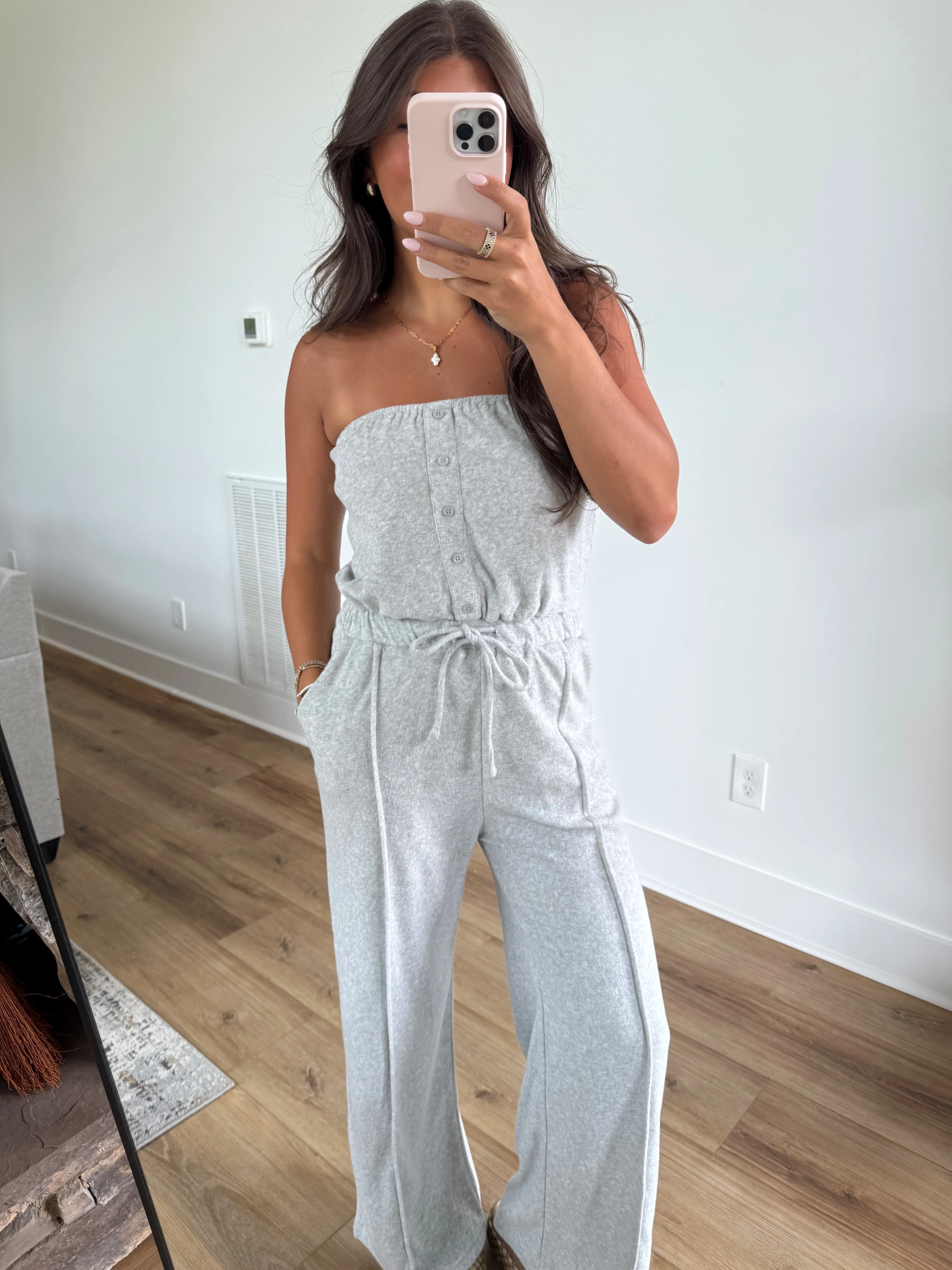 Grey Terry Jumpsuit - Image 2