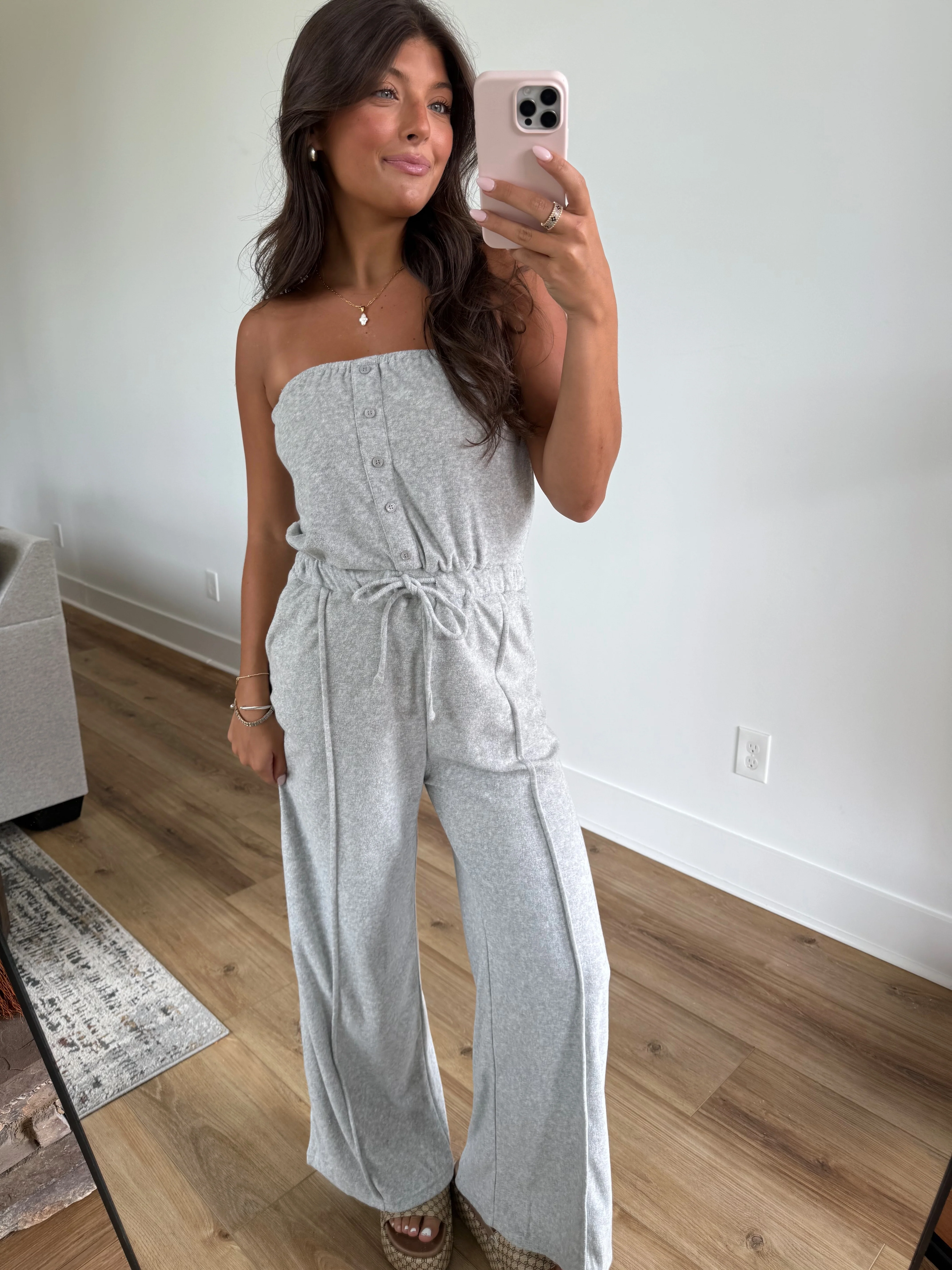 Grey Terry Jumpsuit - Image 4