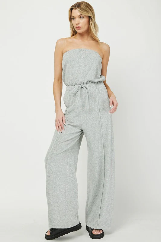 Grey Terry Jumpsuit - Image 7