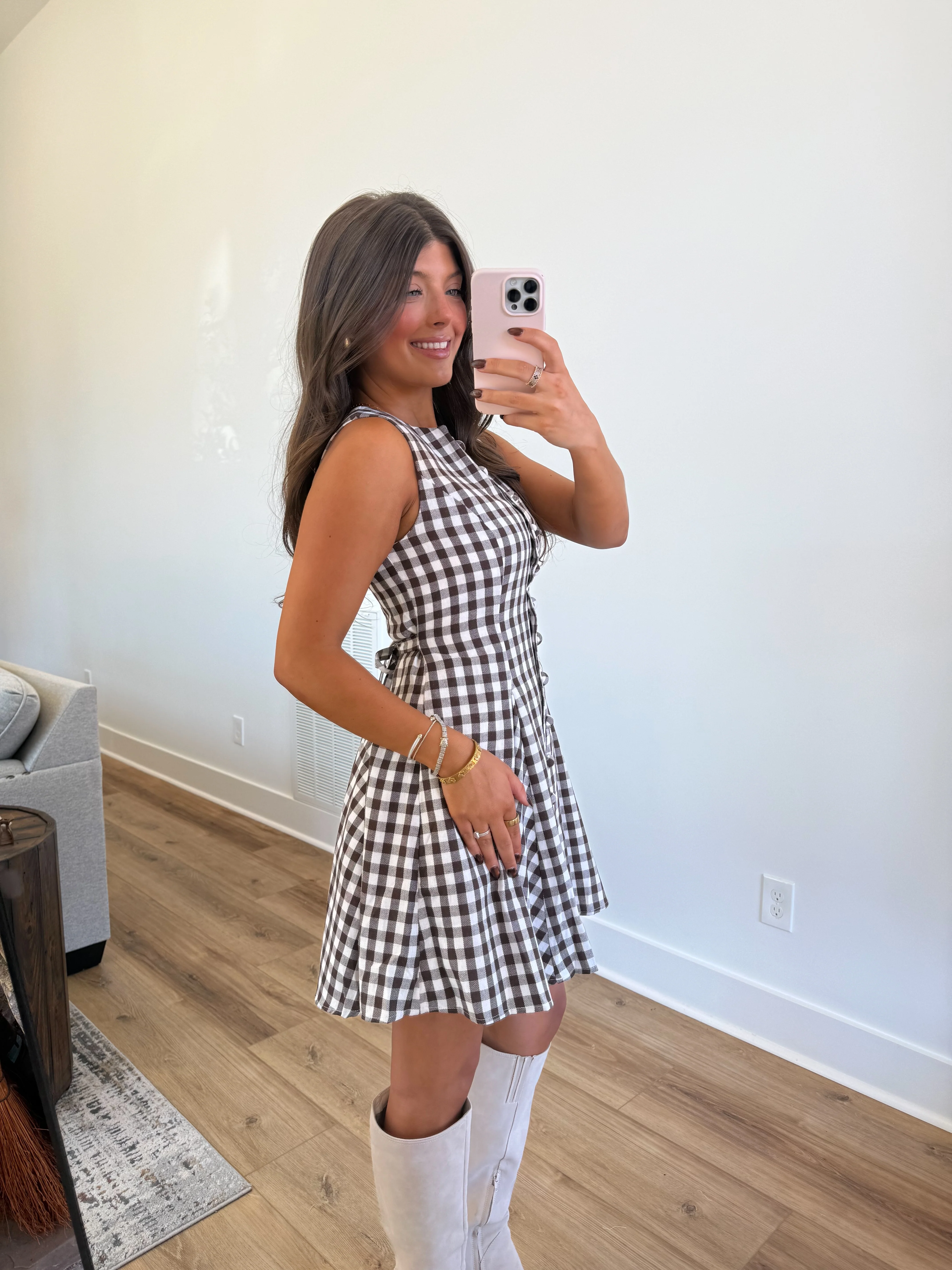 Hardin Gingham Dress - Image 4