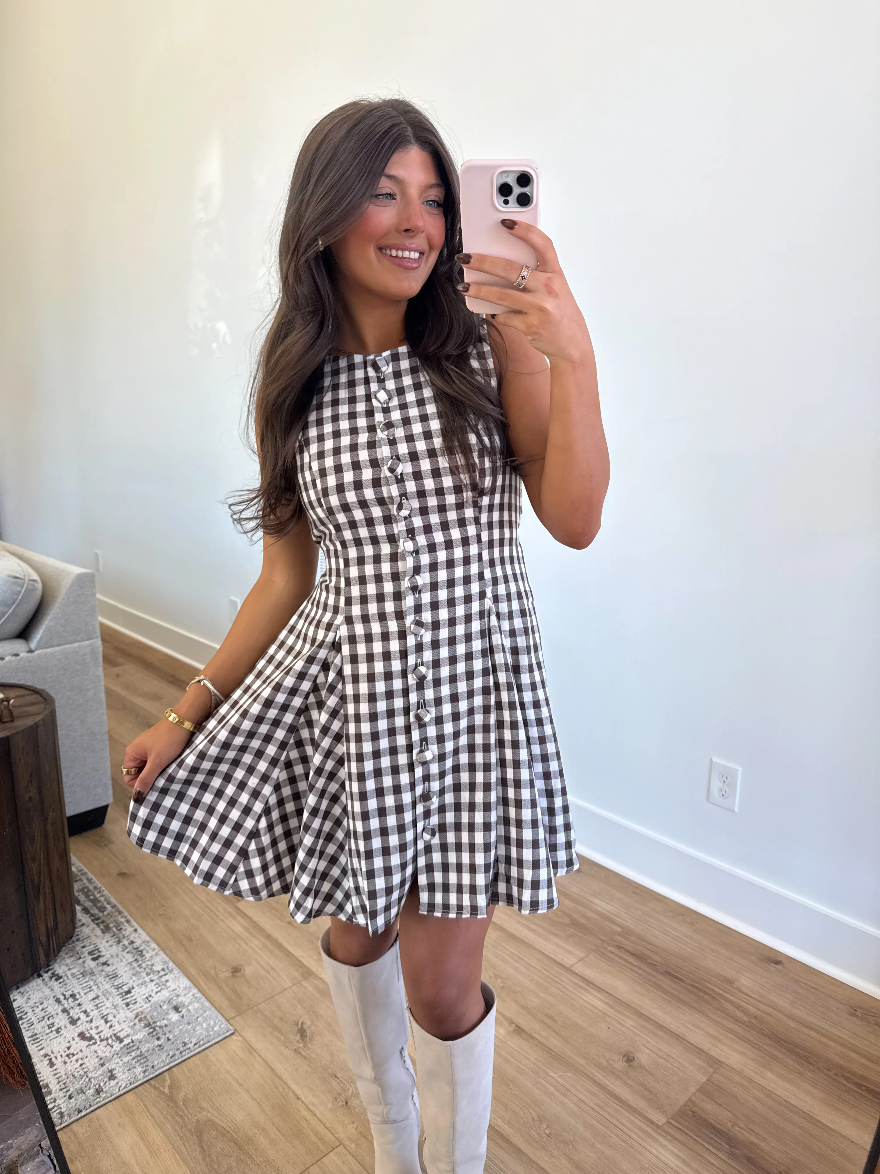 Hardin Gingham Dress - Image 6