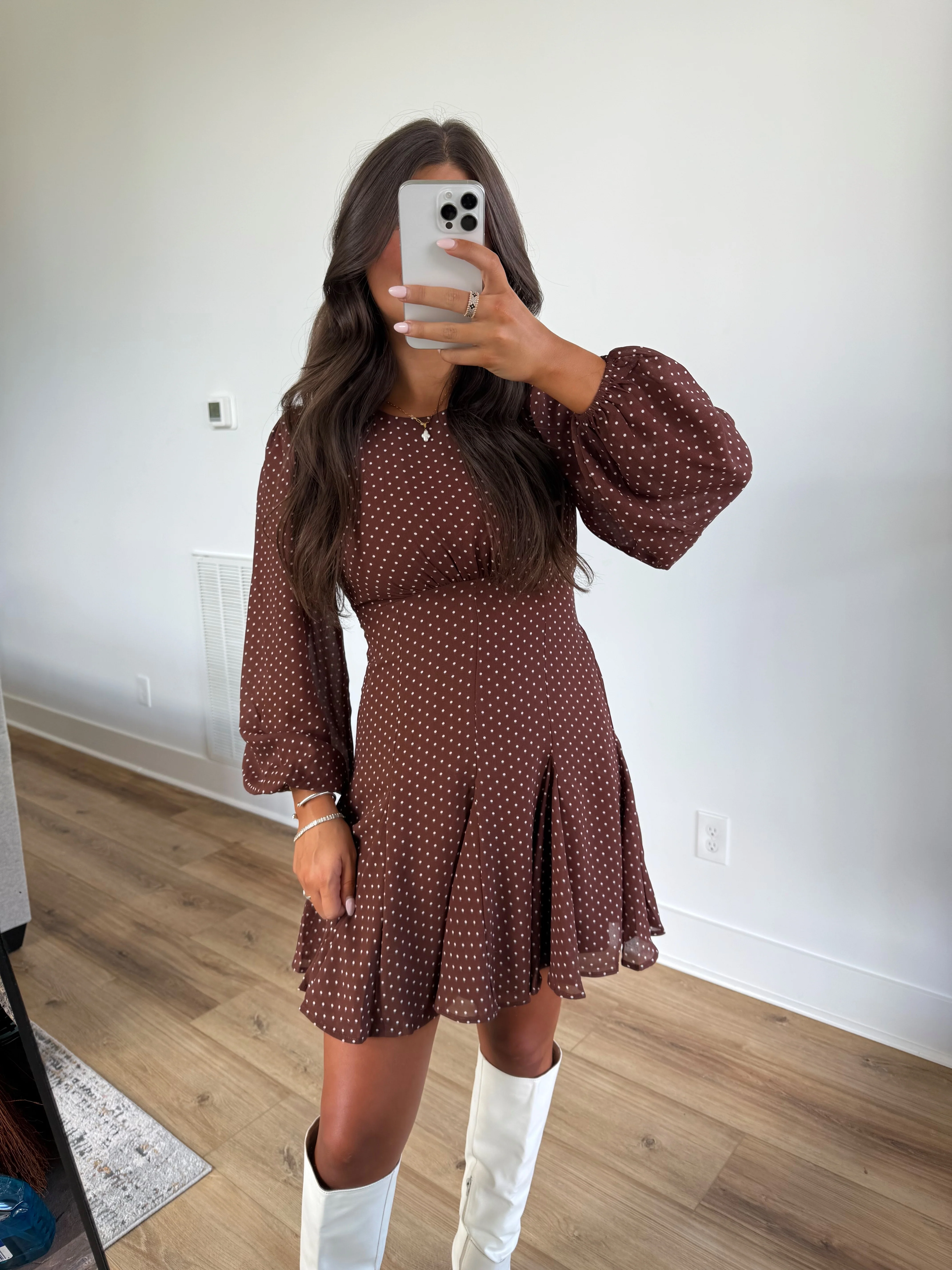 Harlin Polka Dot Mini Dress - Image 2
