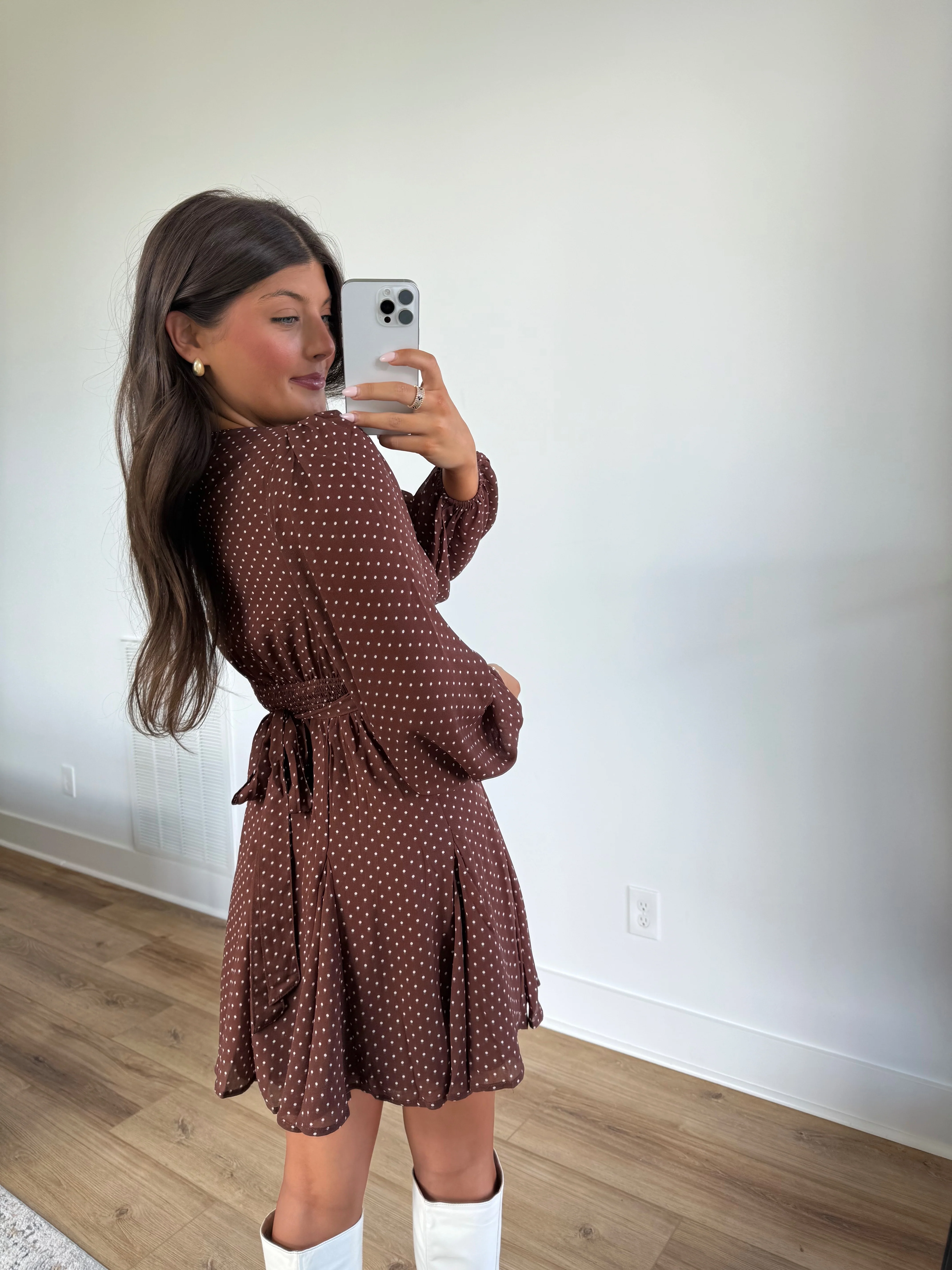Harlin Polka Dot Mini Dress - Image 3