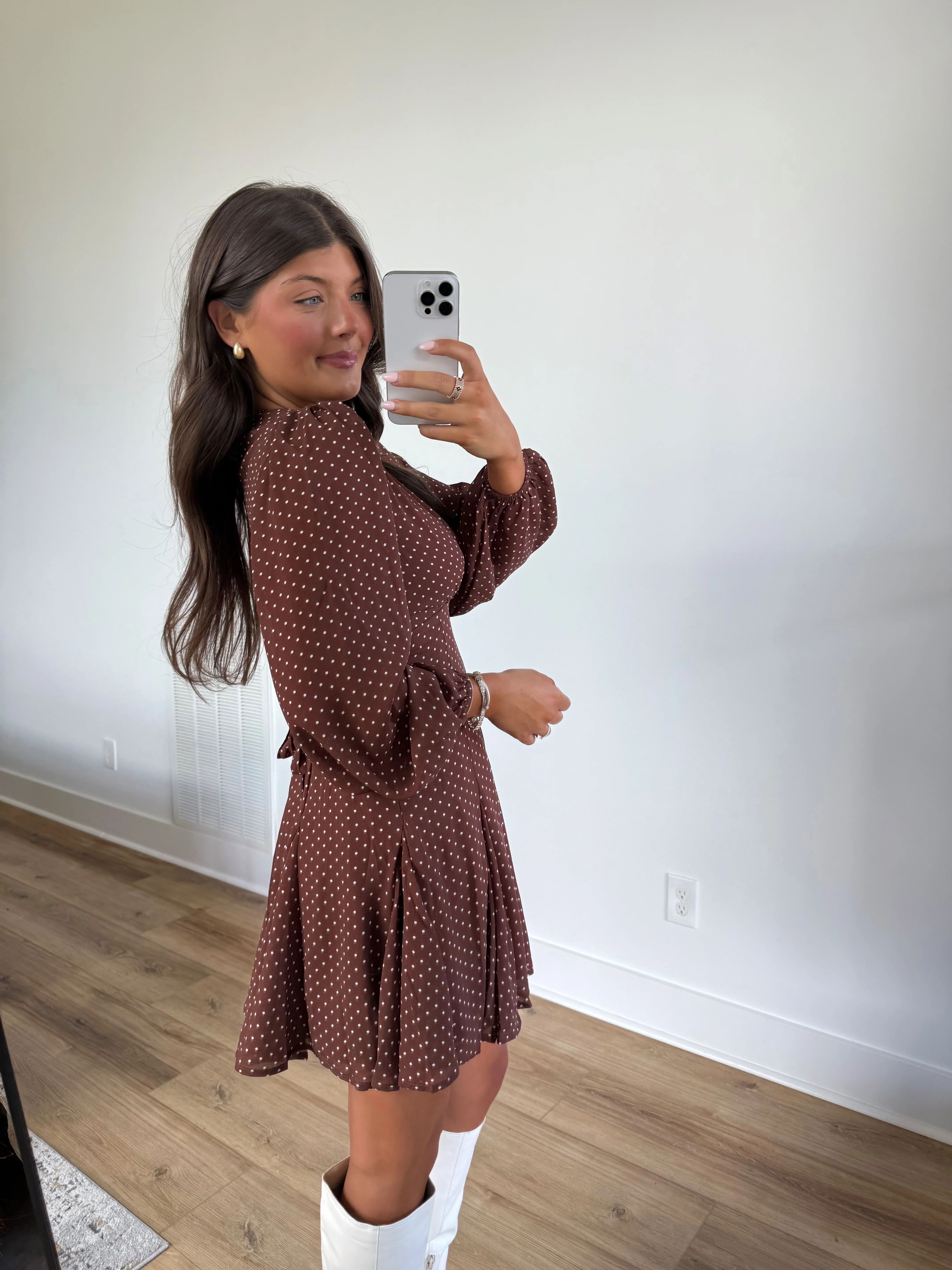 Harlin Polka Dot Mini Dress - Image 5