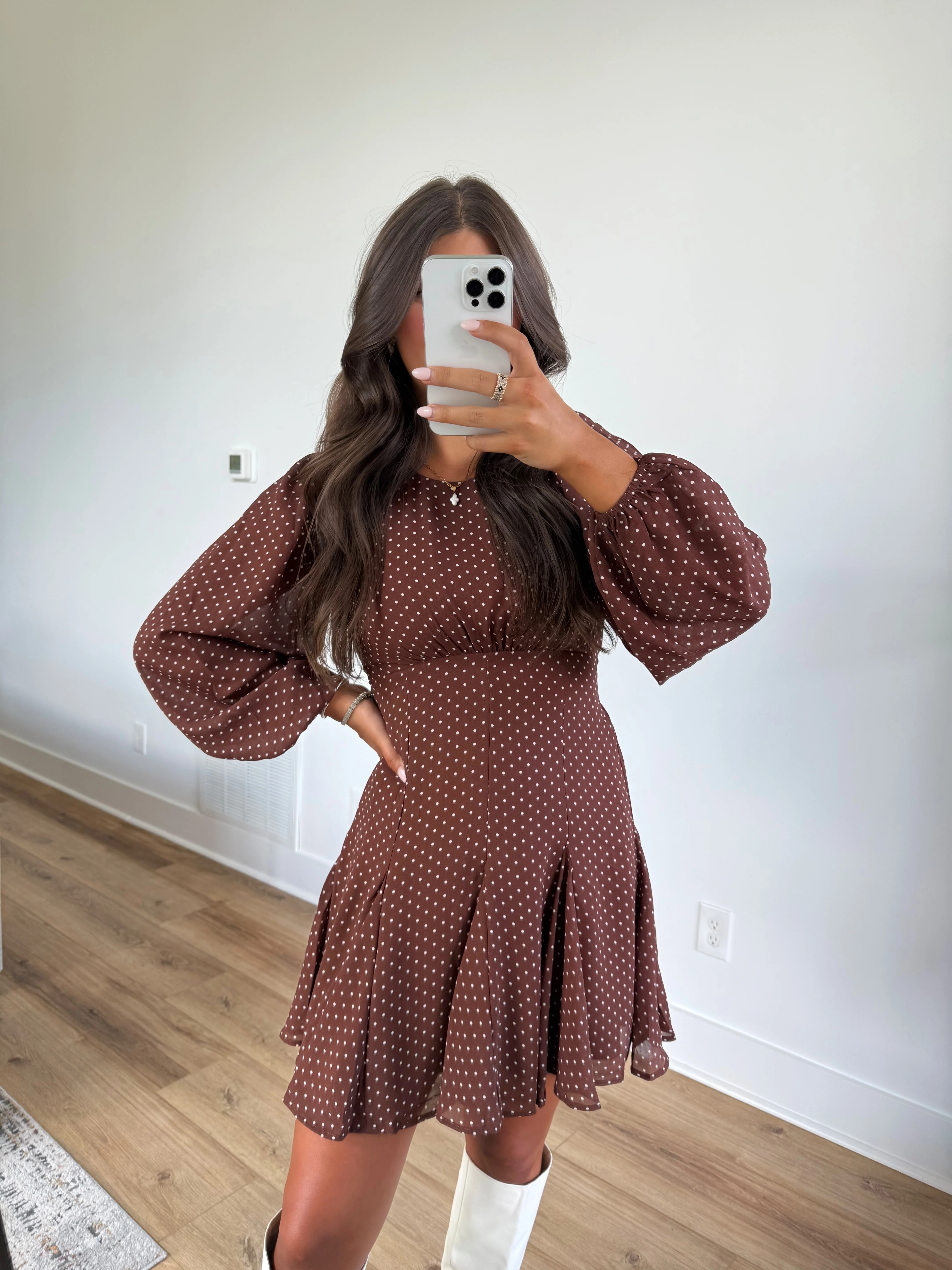 Harlin Polka Dot Mini Dress - Image 7