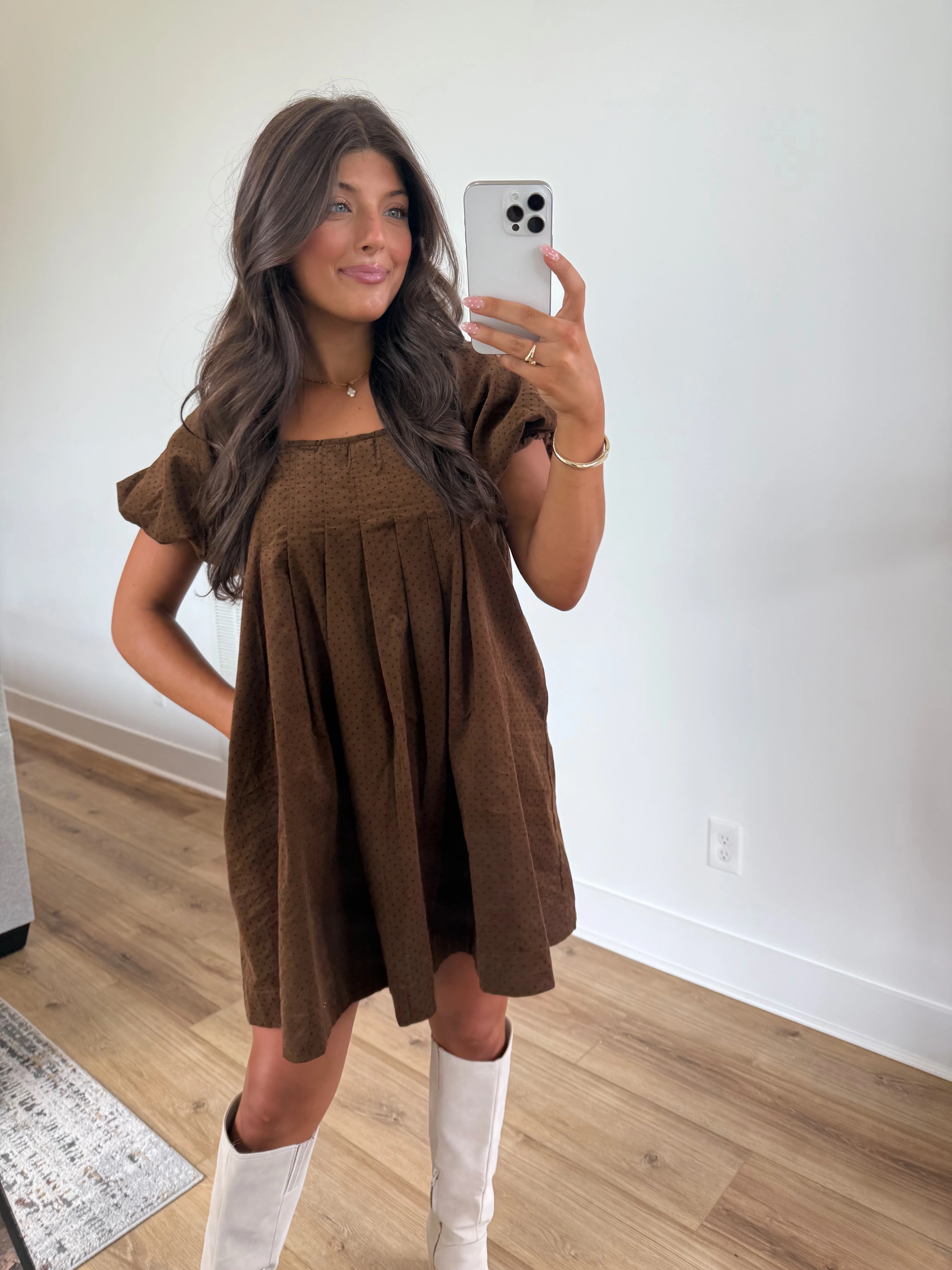 Harlow Polka Dot Mini Dress - Image 3