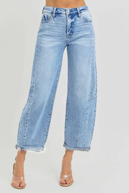High Rise Barrel Jeans - Image 5