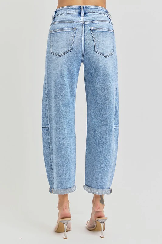 High Rise Barrel Jeans - Image 7