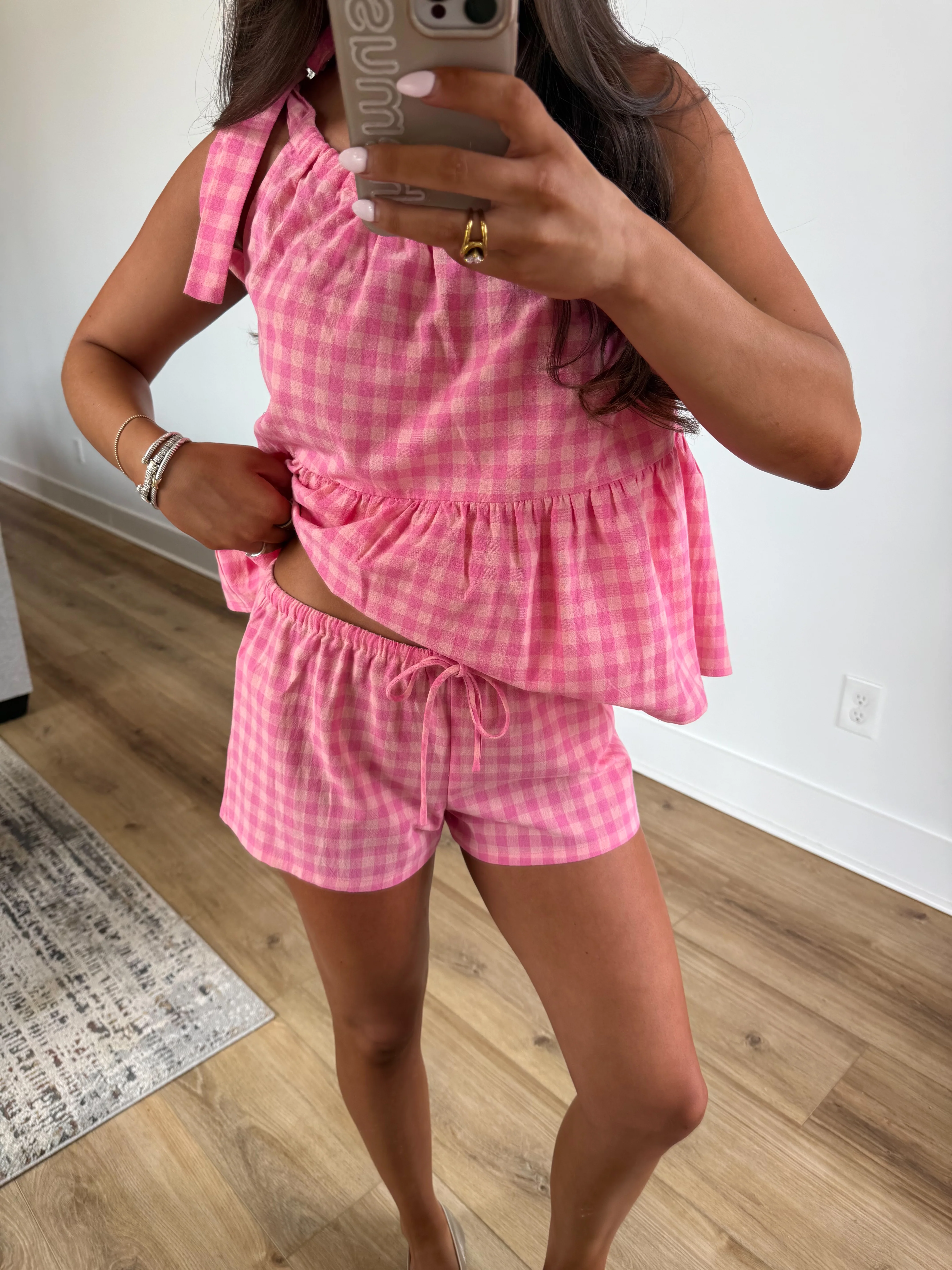 Hot Pink Gingham Set - Image 5