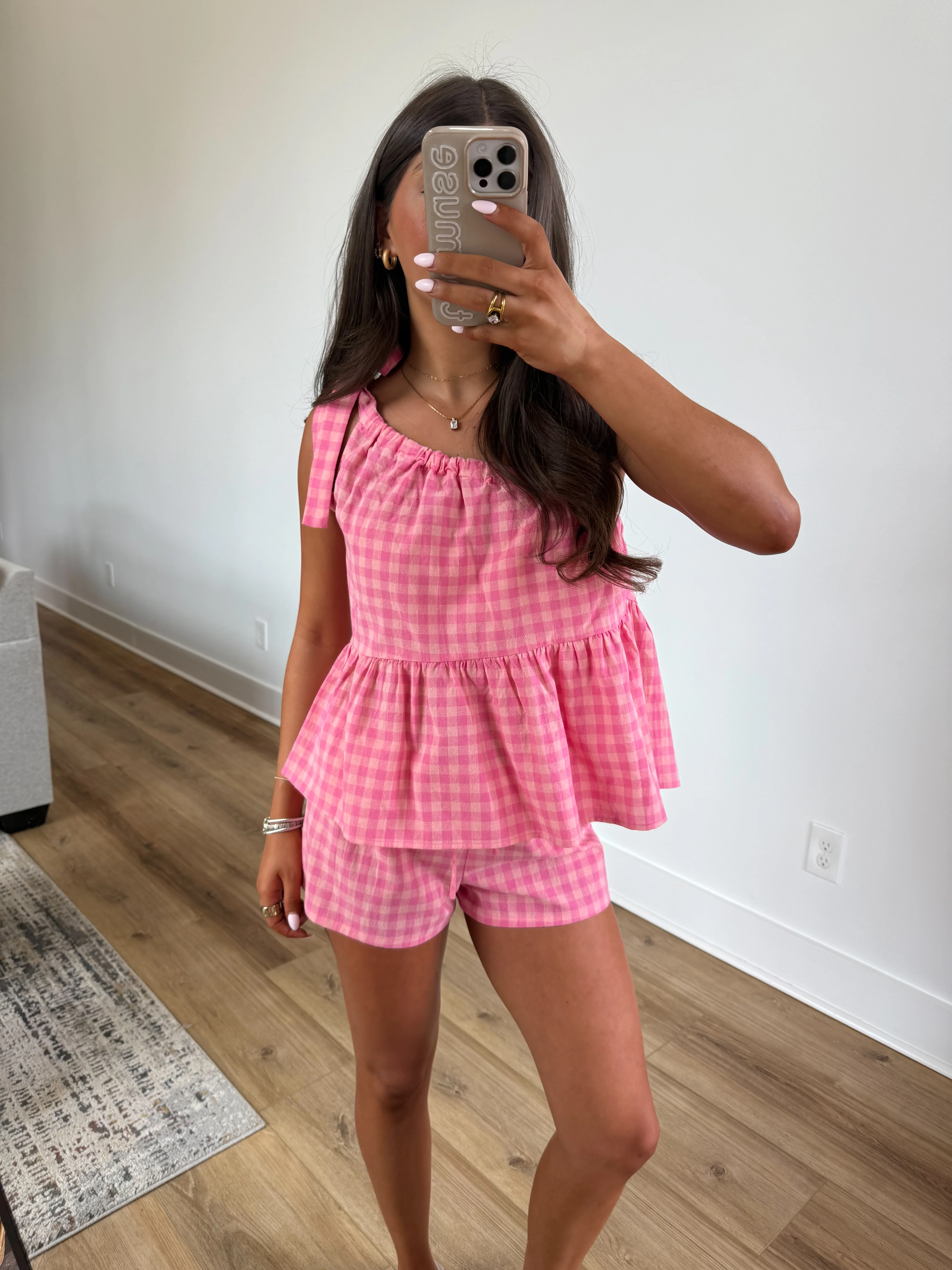 Hot Pink Gingham Set - Image 8