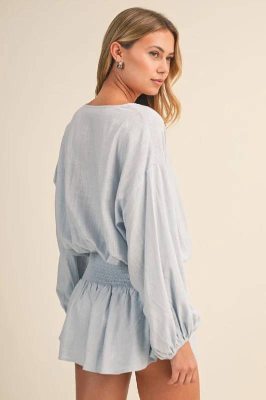 Island Princess Linen Romper - Image 9
