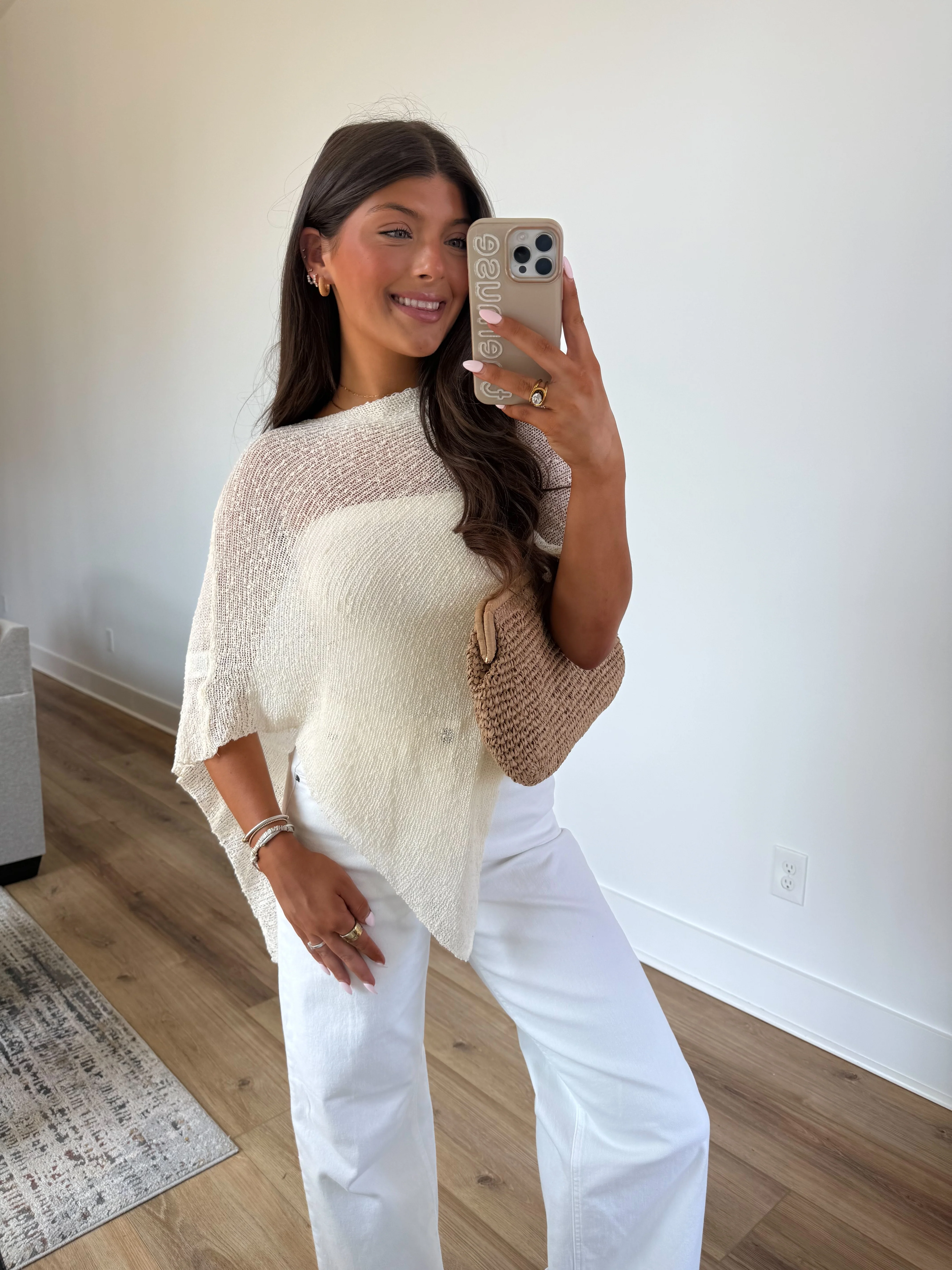 Ivory Poncho Top - Image 3