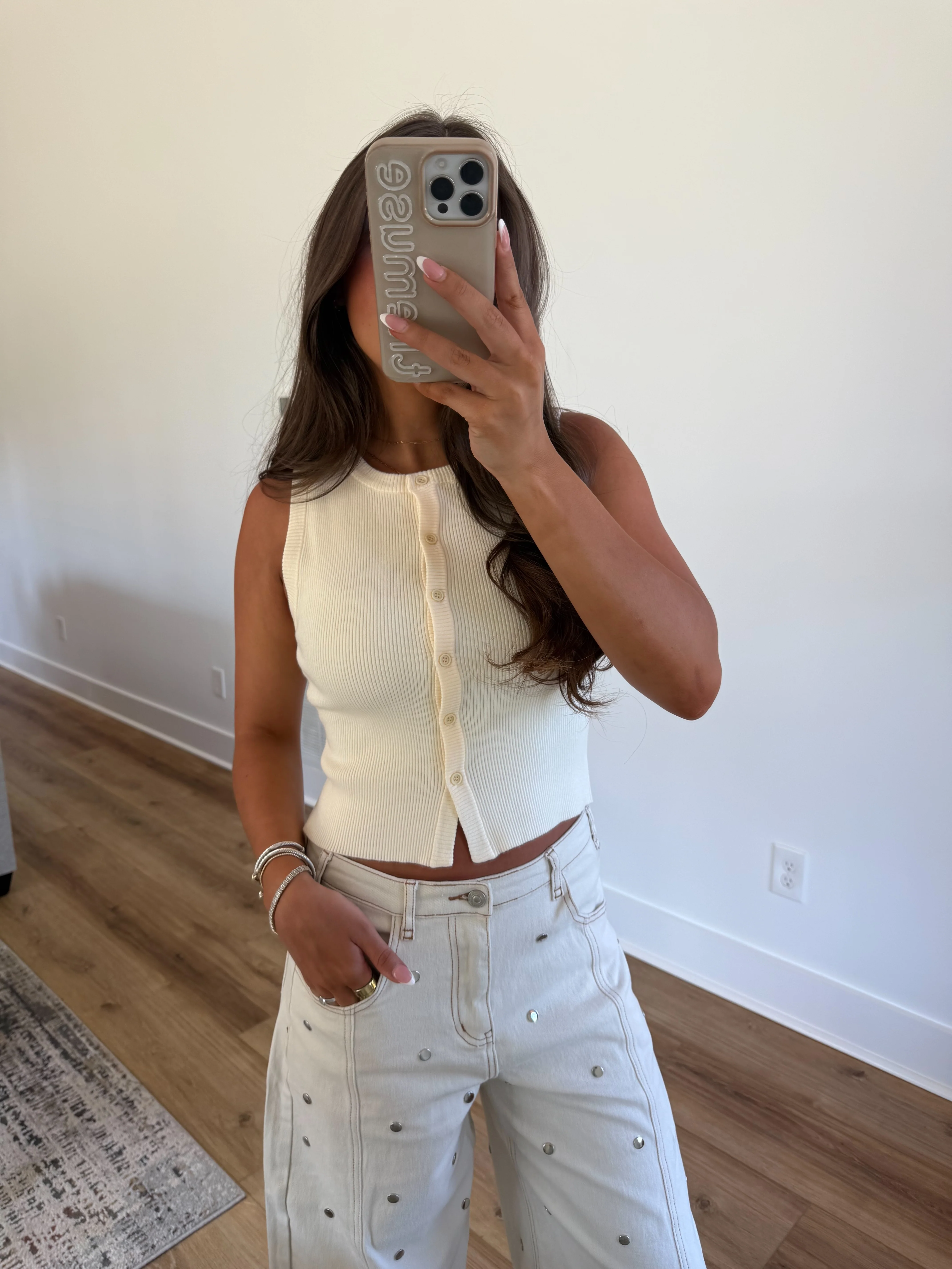 Ivory Sweater Tank - Image 2