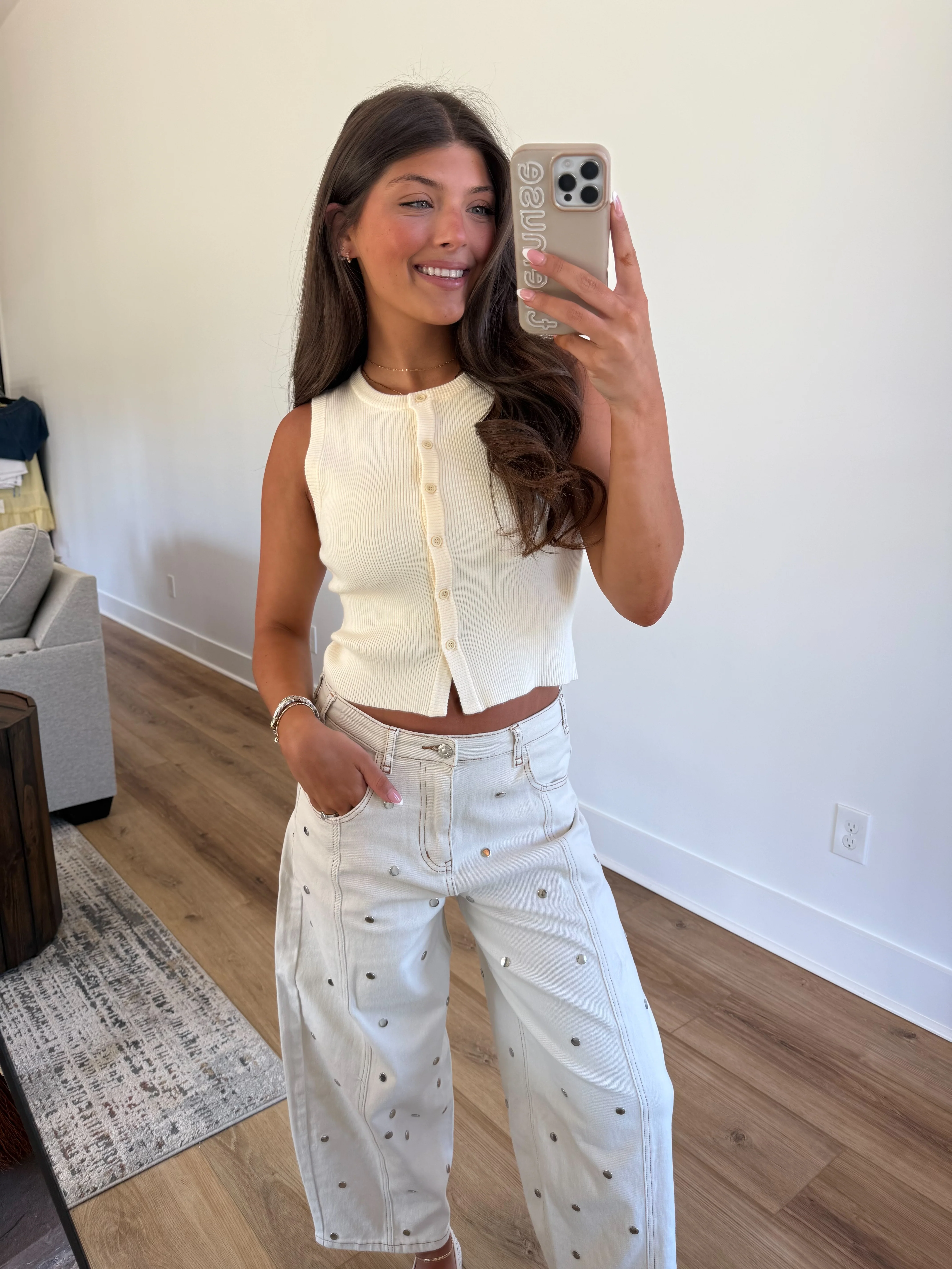 Ivory Sweater Tank - Image 5
