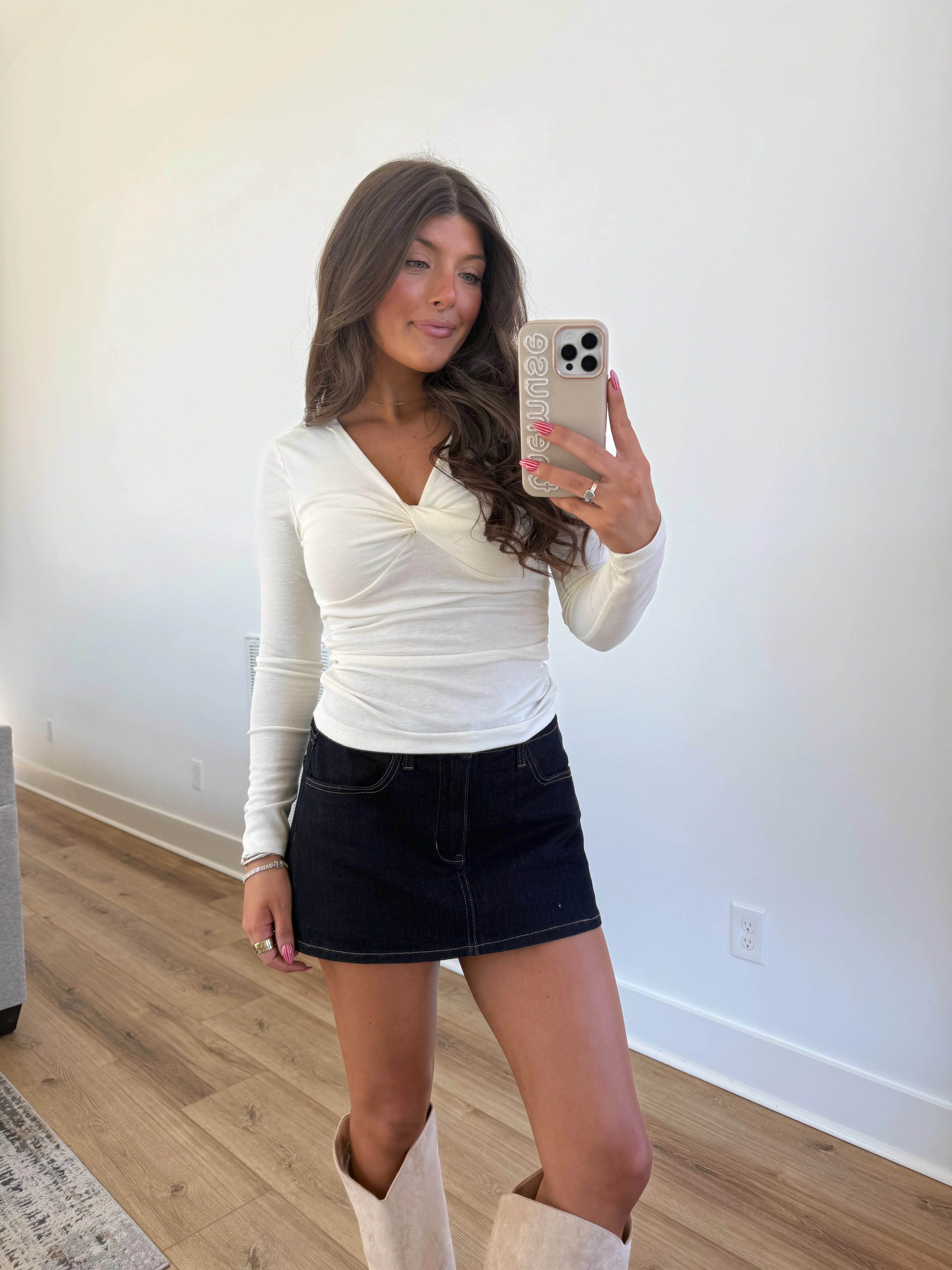 Ivory Twist Front Top - Image 3