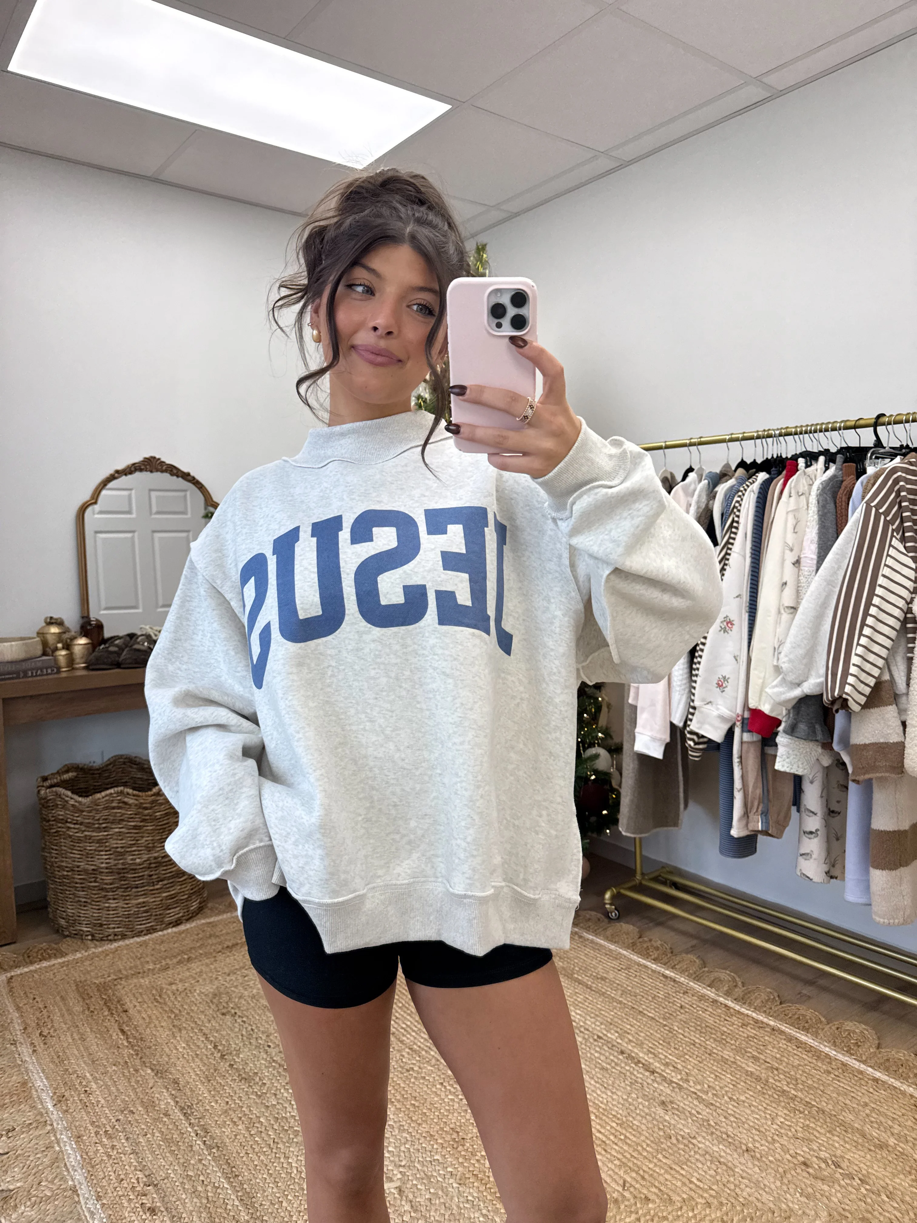 Jesus x God is Good Mockneck - Image 2