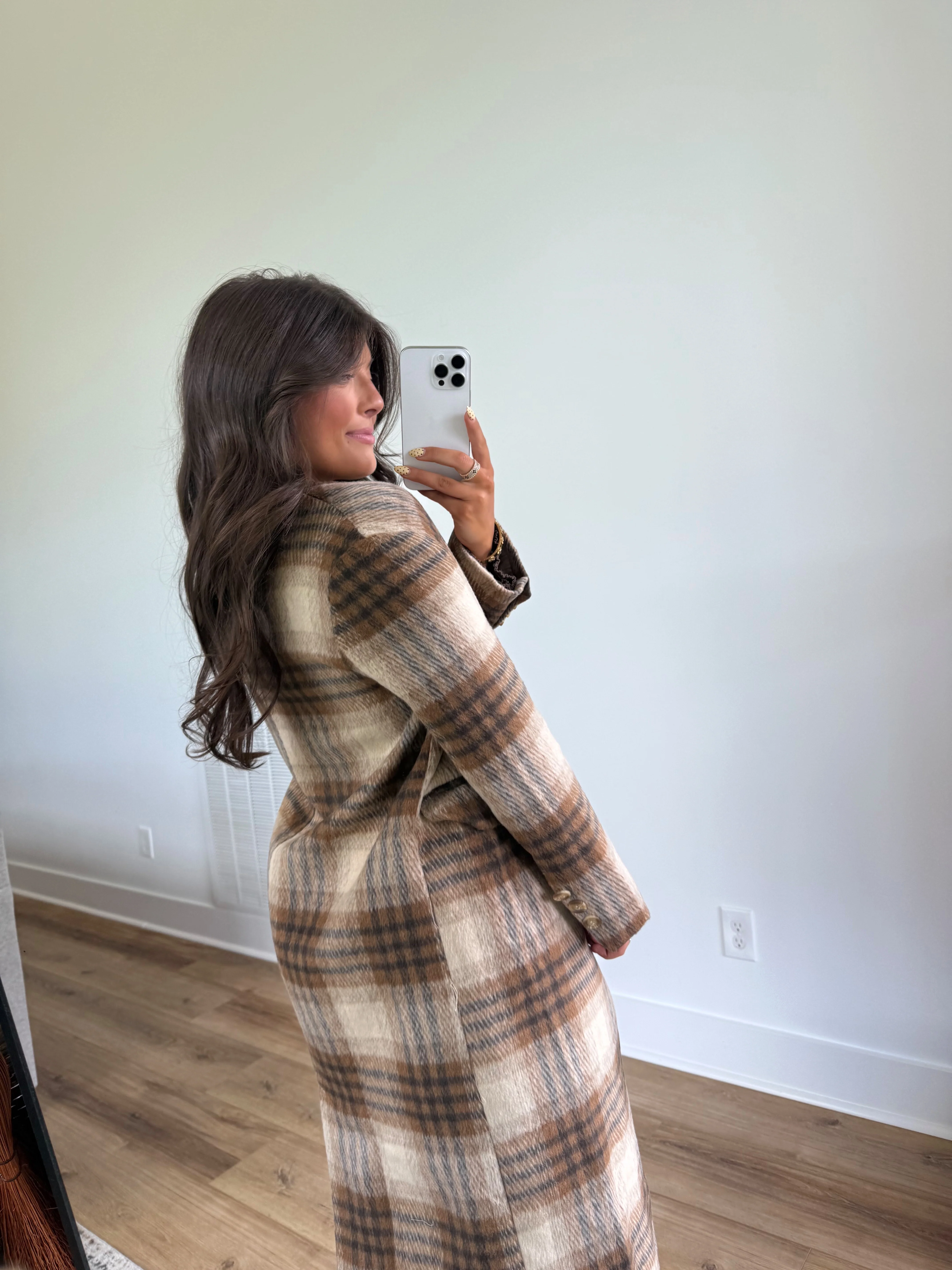 Keep Me Warm Plaid Duster - Image 2