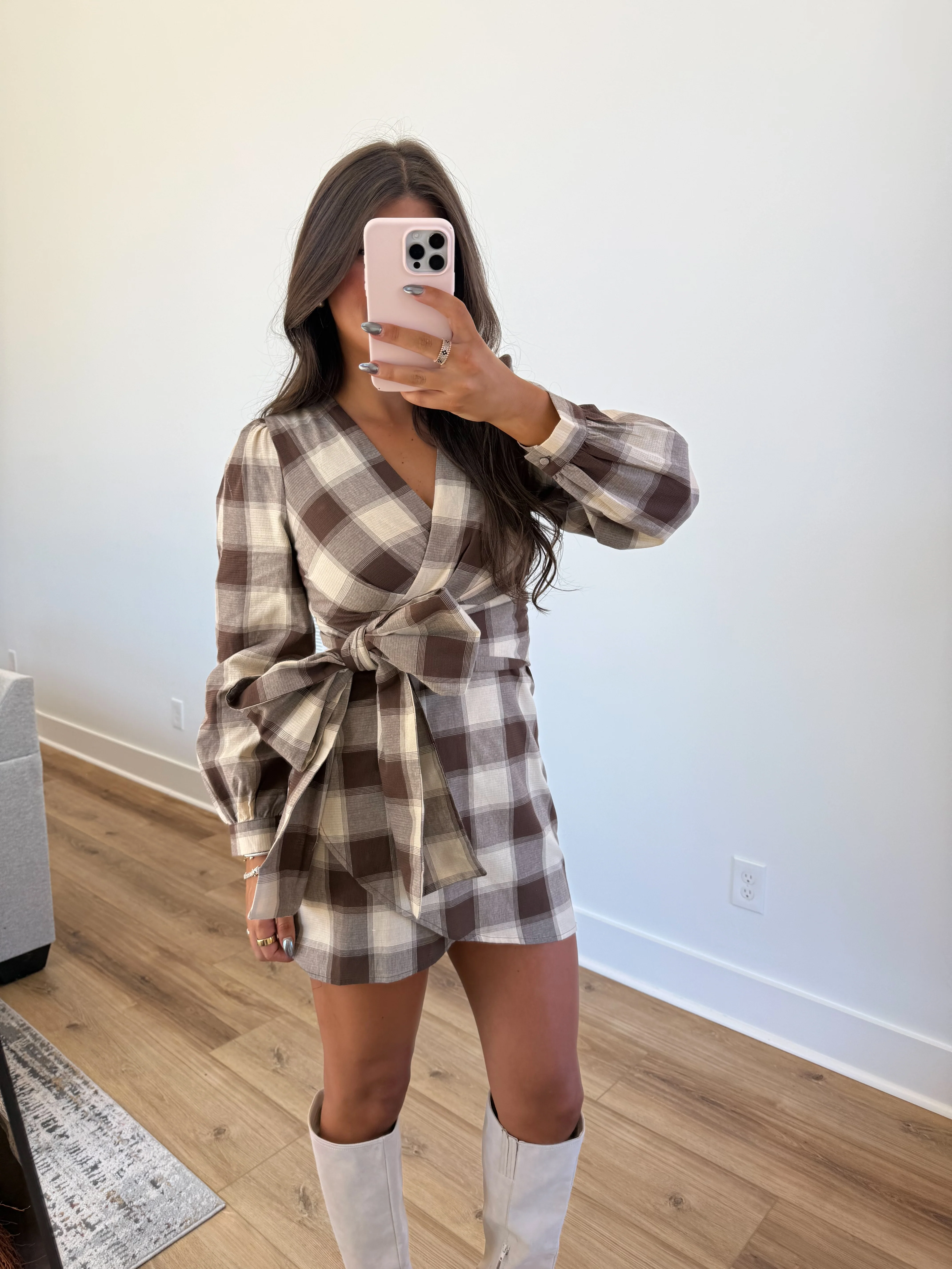 Claudia Tie Mini Dress - Image 2