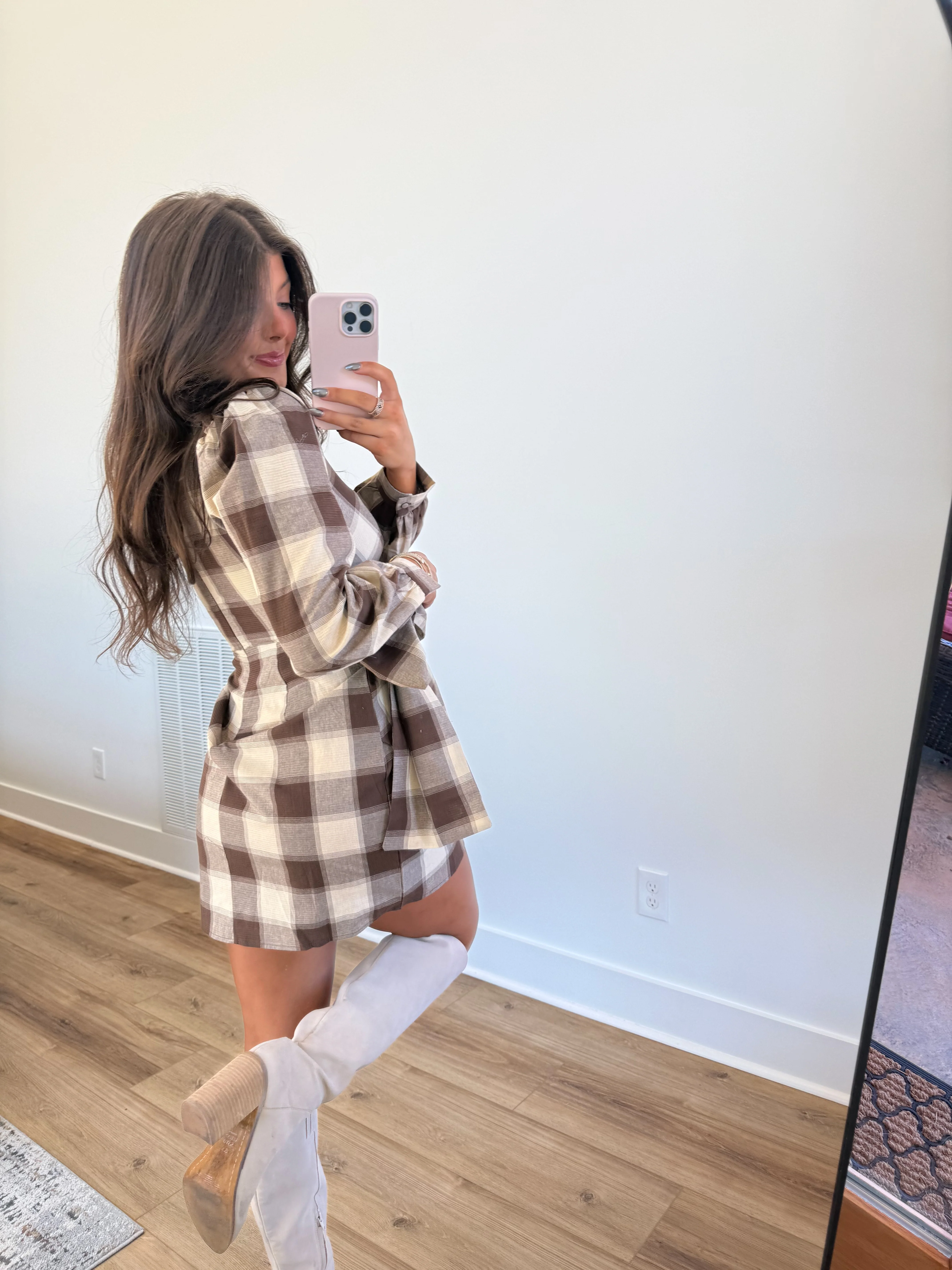 Claudia Tie Mini Dress - Image 4