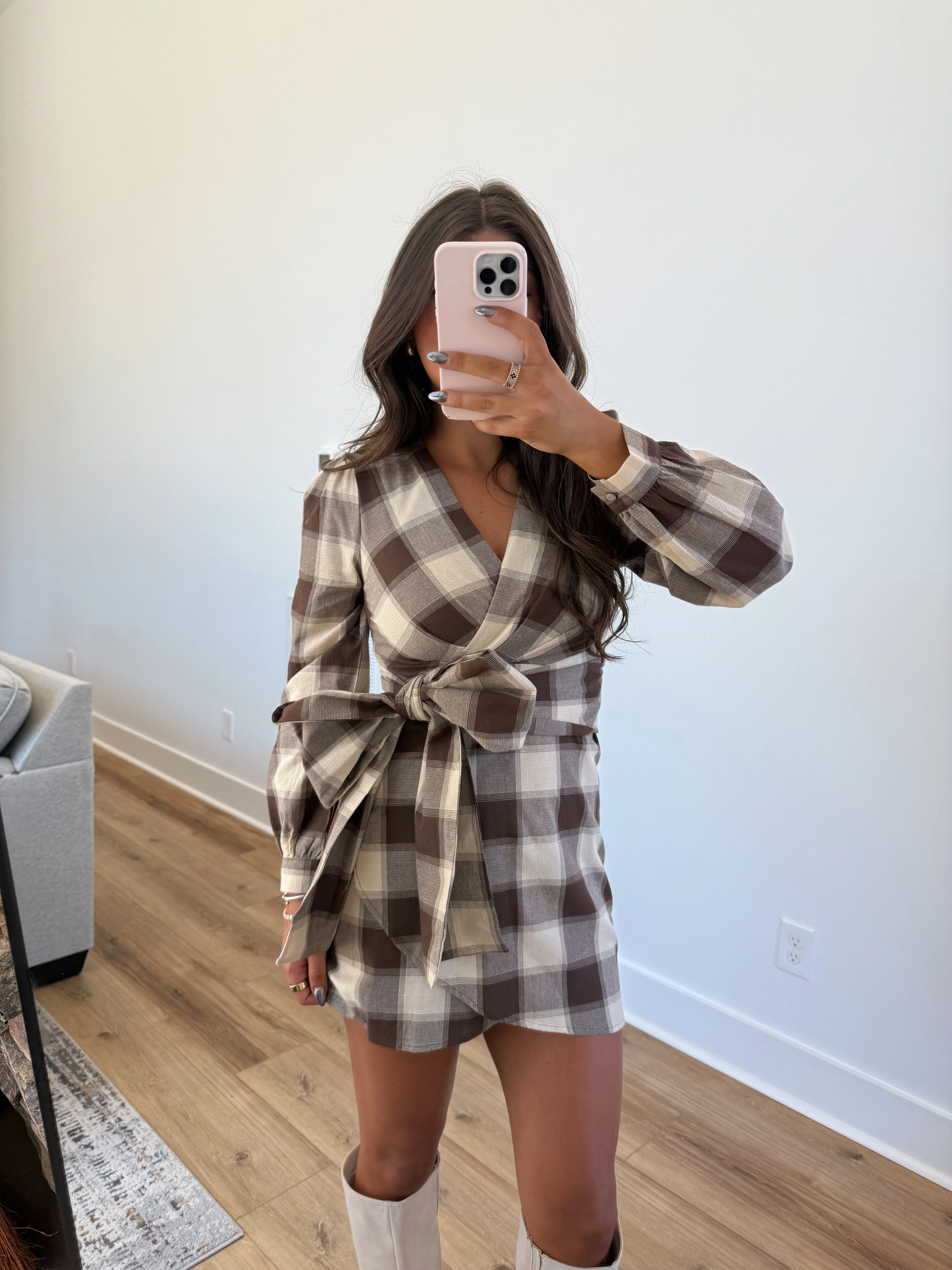 Claudia Tie Mini Dress - Image 7