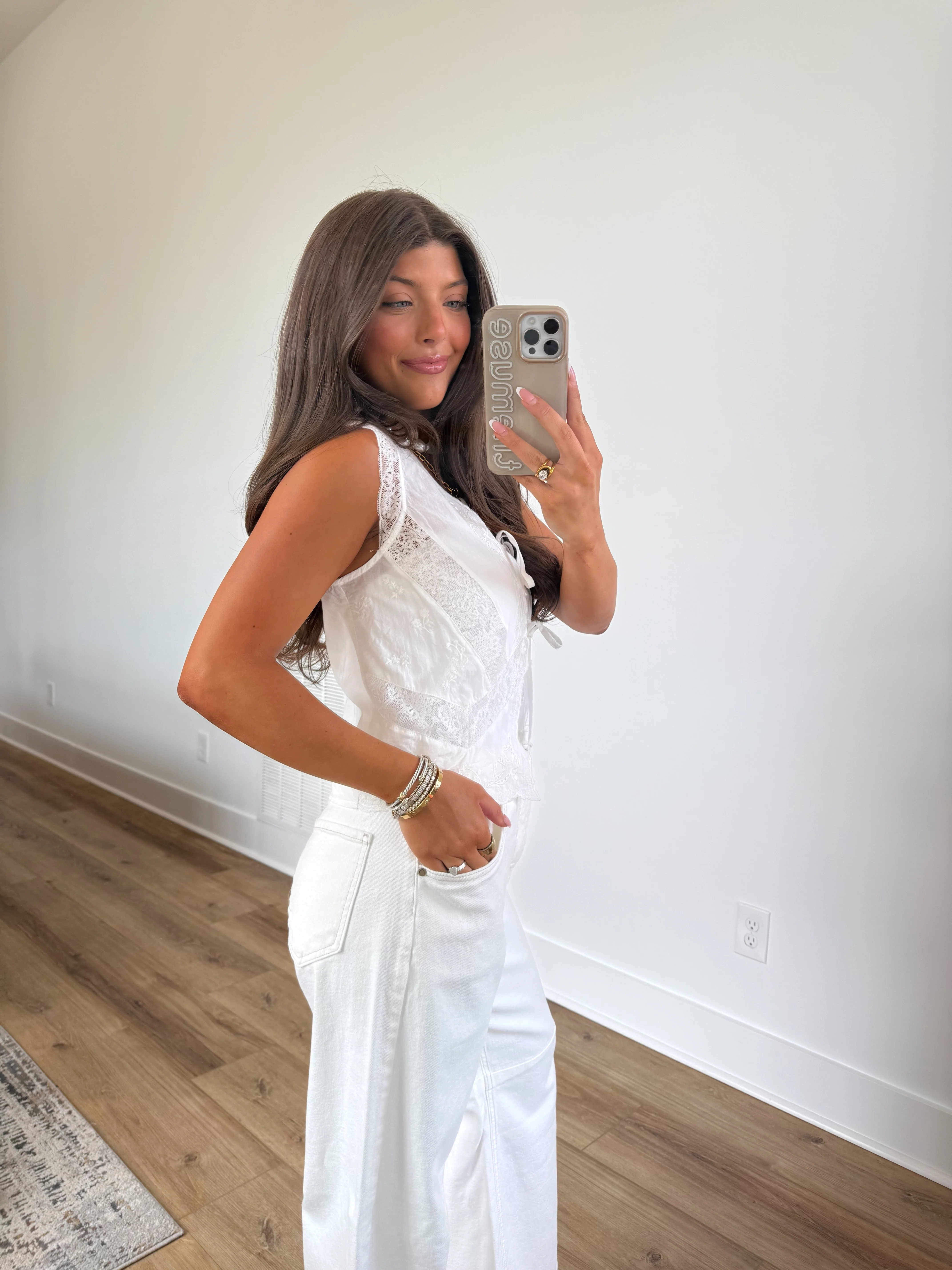 Lace Trim Blouse - Image 2