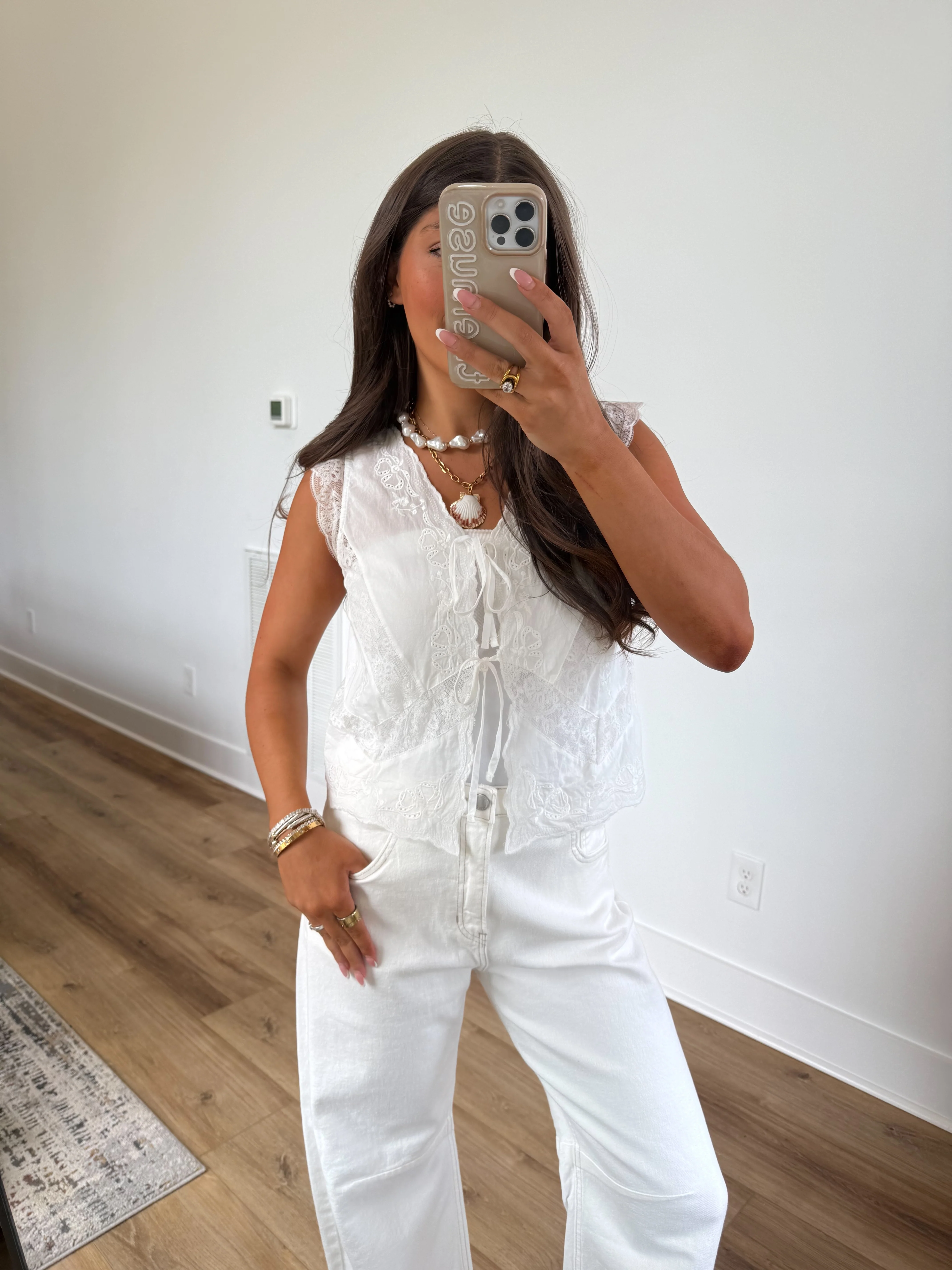 Lace Trim Blouse - Image 3