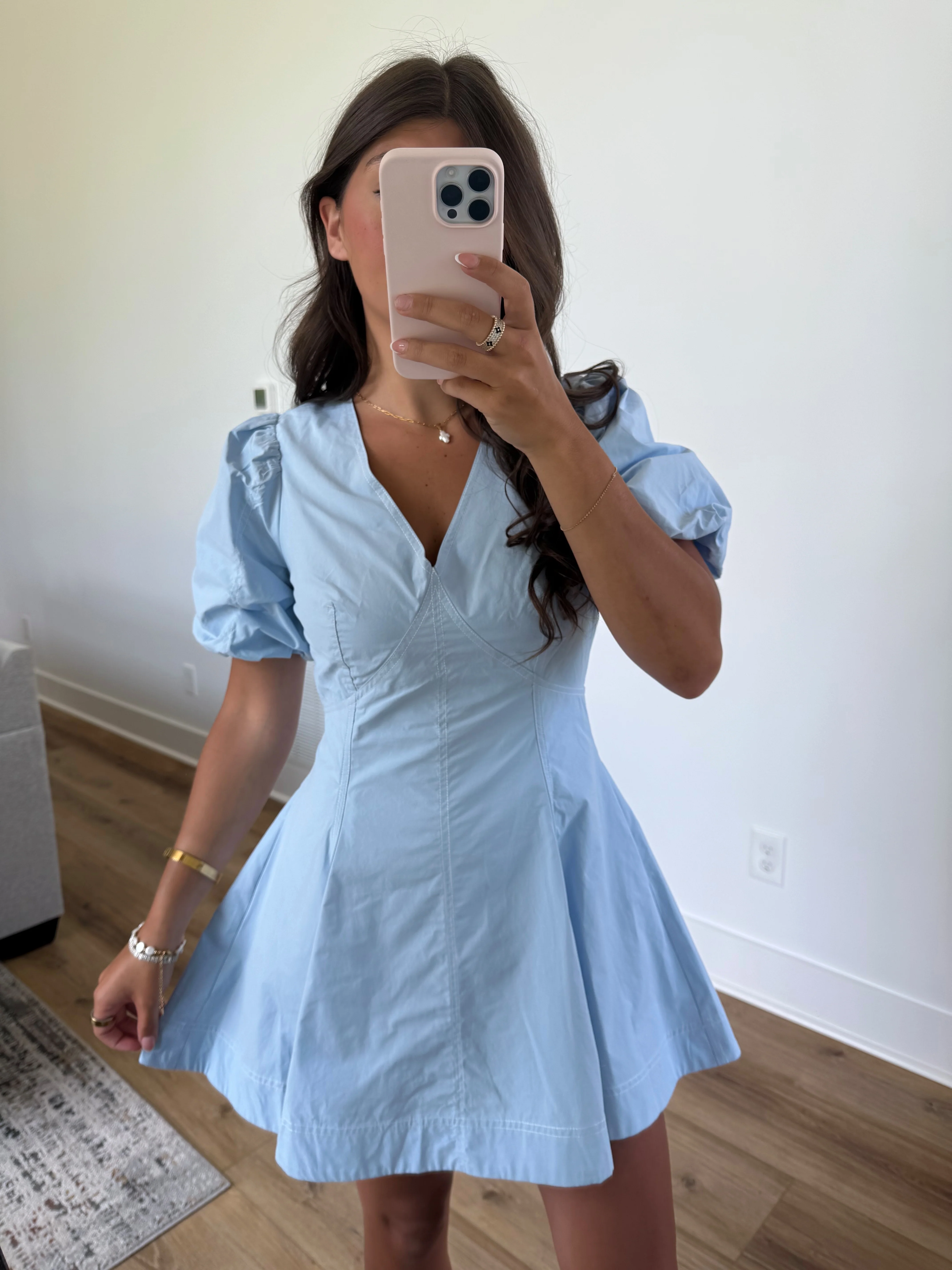 Laci Mini Dress (Sky Blue) - Image 2