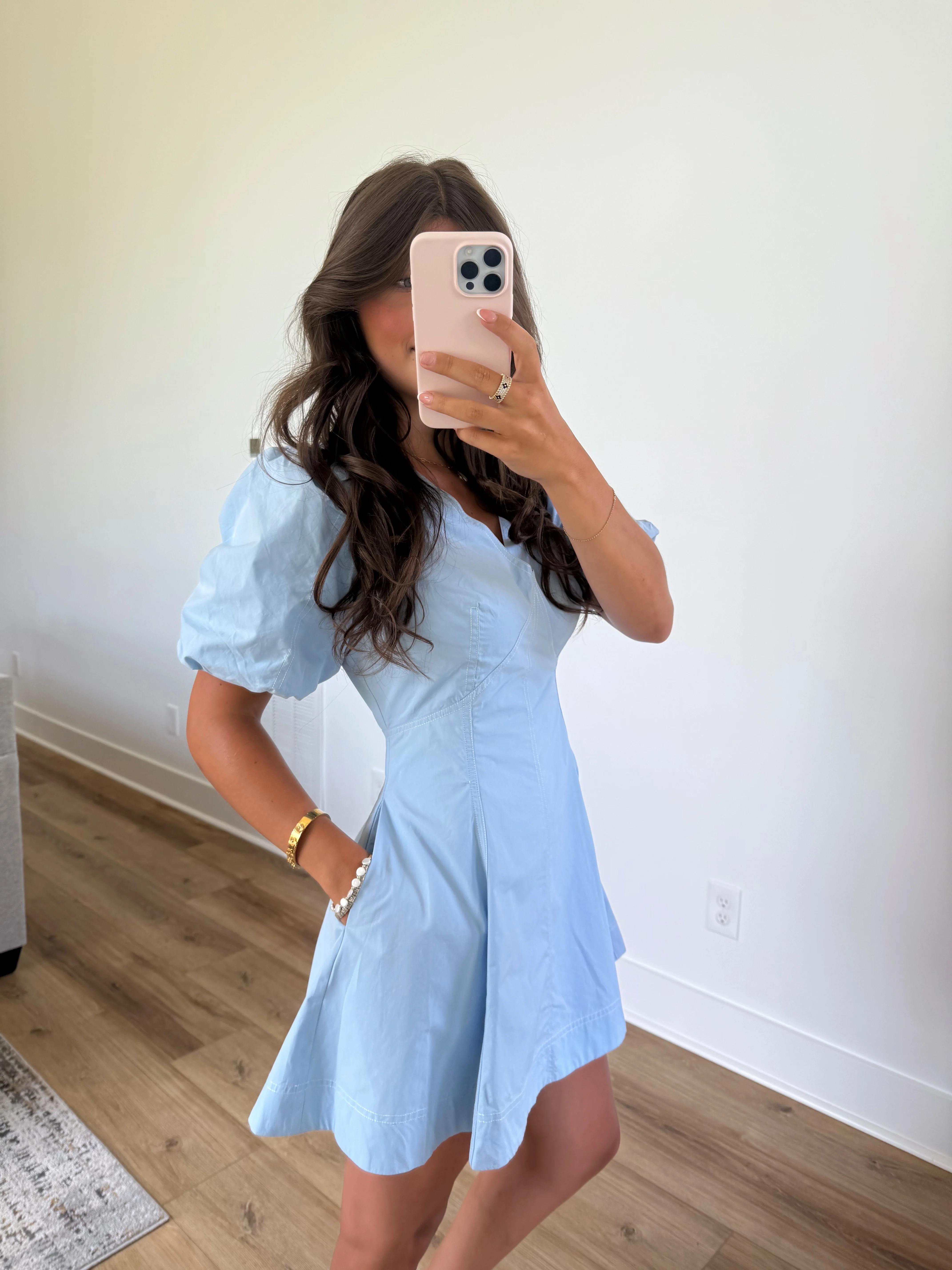 Laci Mini Dress (Sky Blue) - Image 3