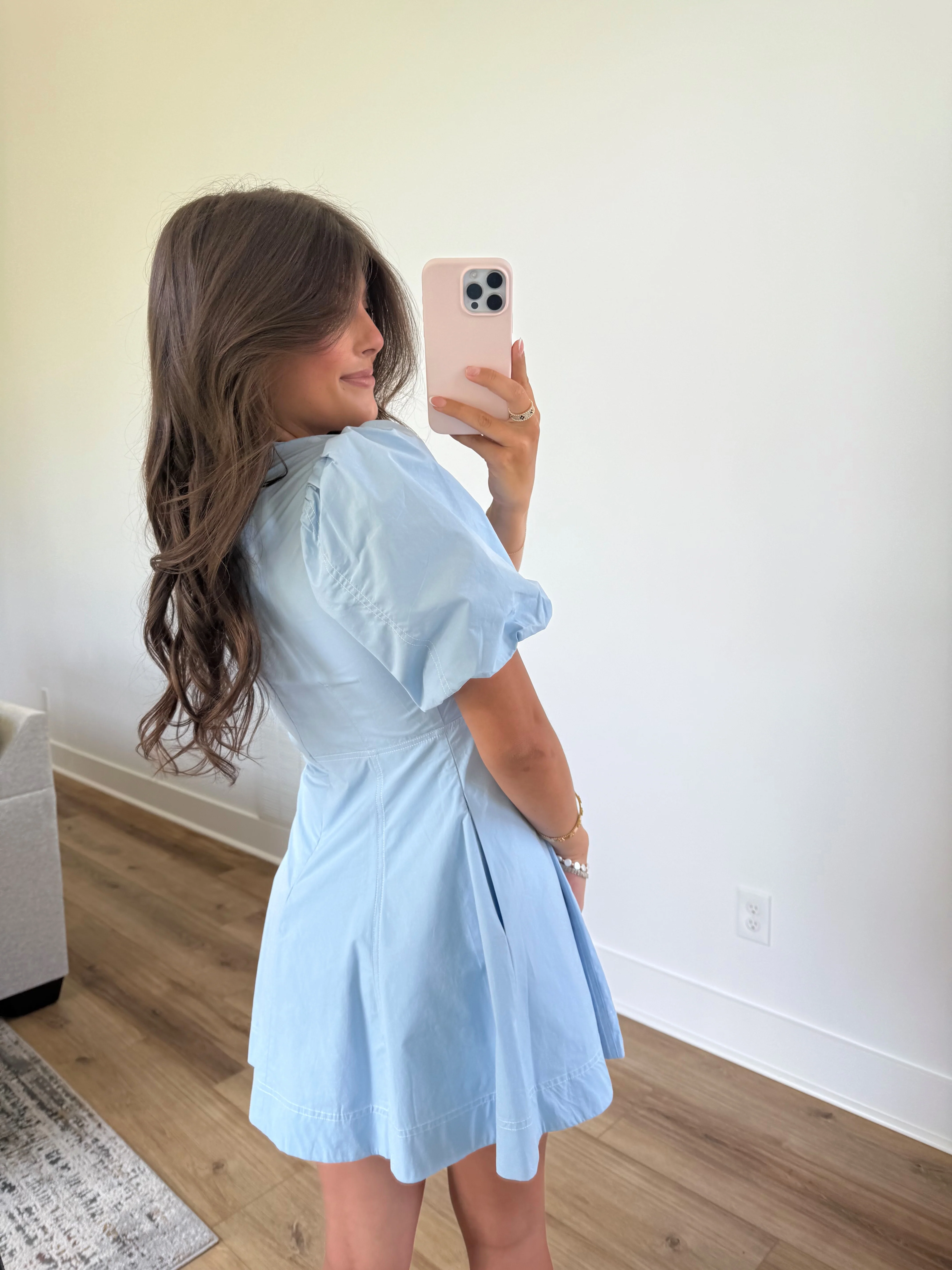 Laci Mini Dress (Sky Blue) - Image 4