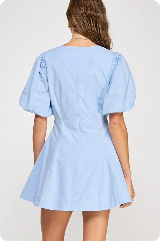 Laci Mini Dress (Sky Blue) - Image 7