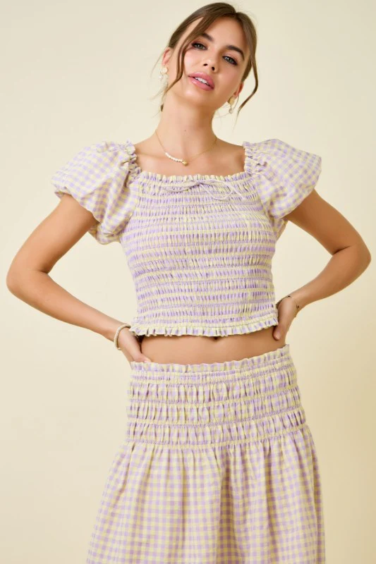 Lavender/Lemon Gingham Set (Restock) - Image 10