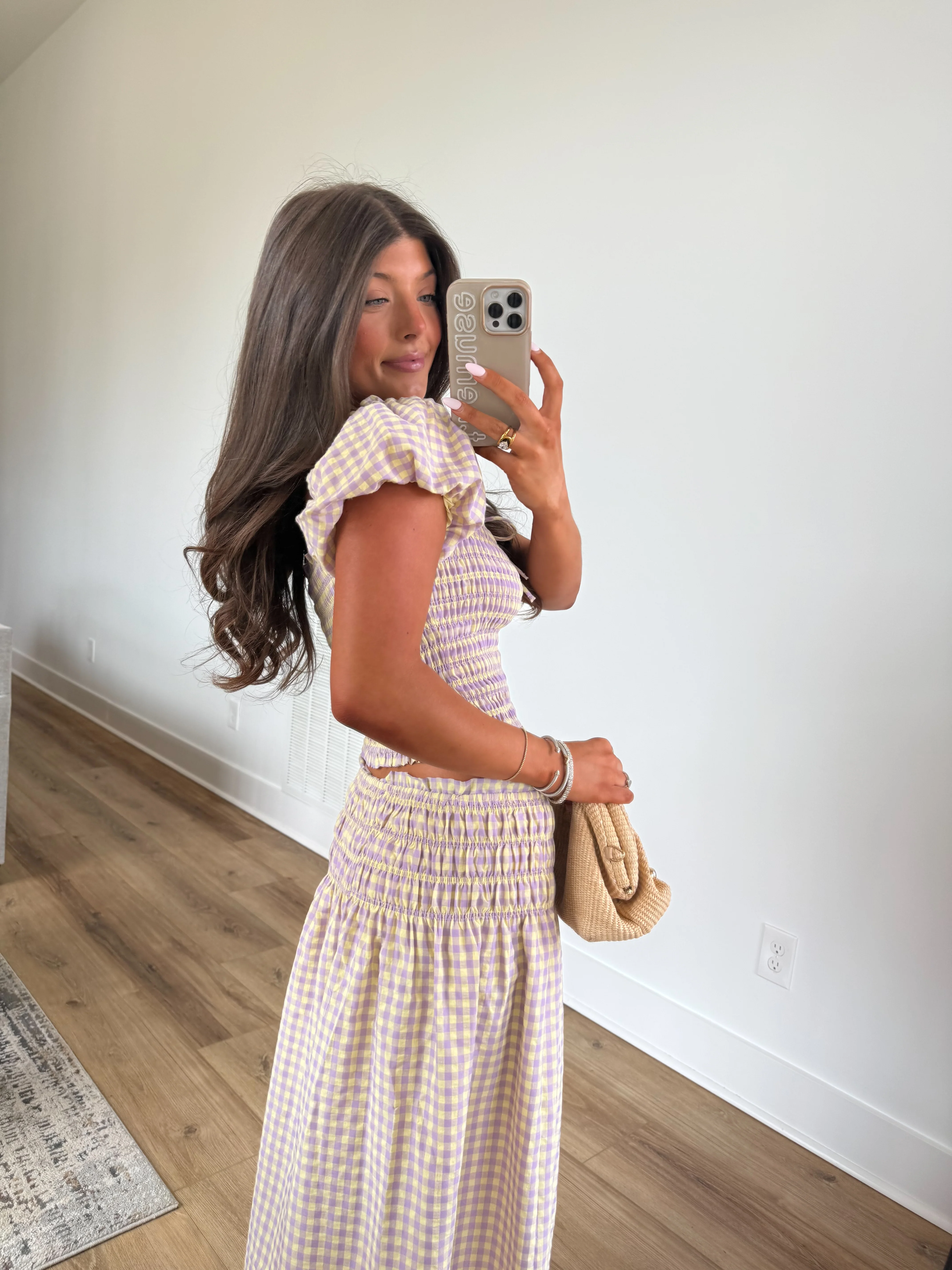 Lavender/Lemon Gingham Set (Restock) - Image 5