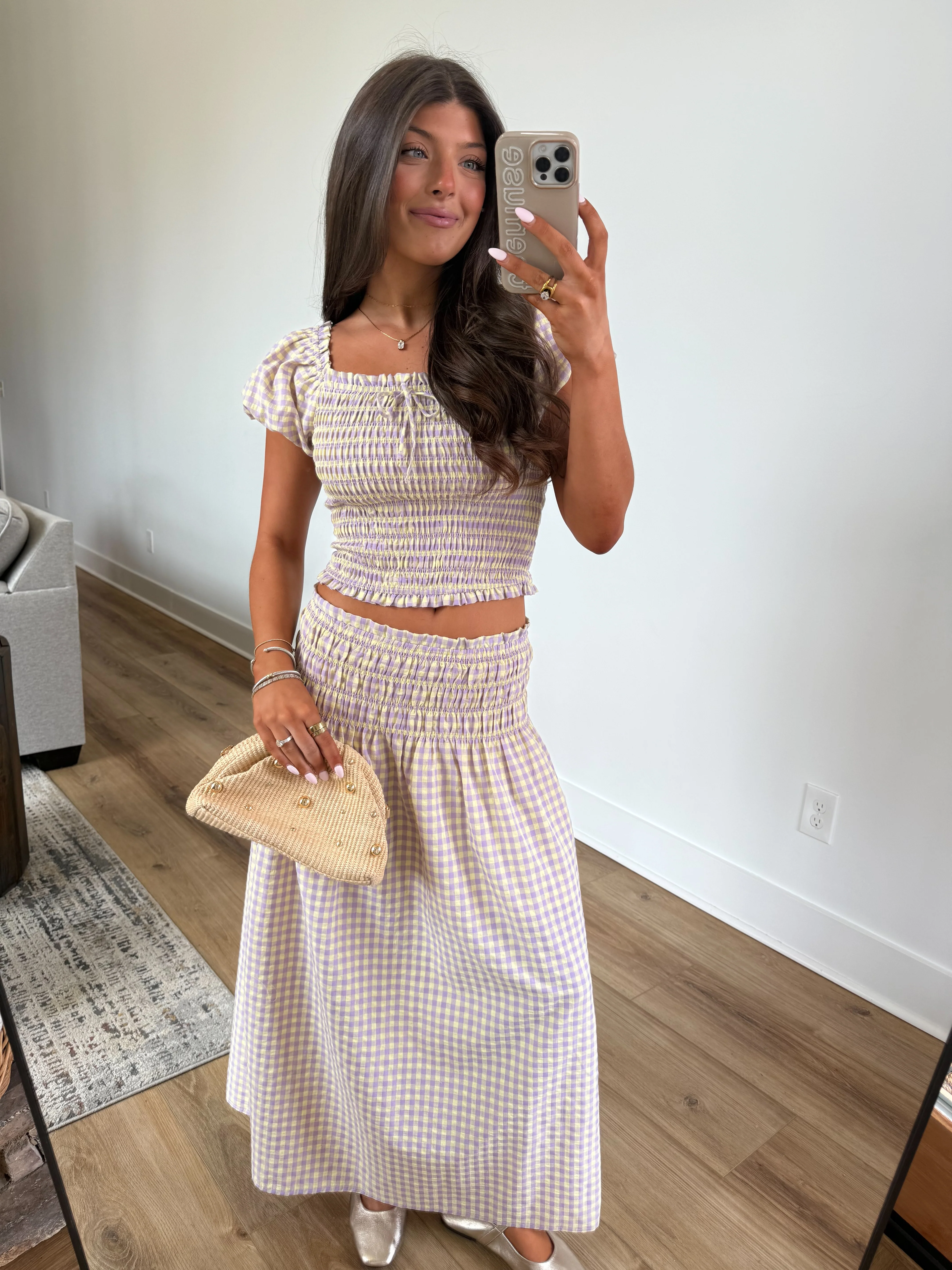 Lavender/Lemon Gingham Set (Restock) - Image 7