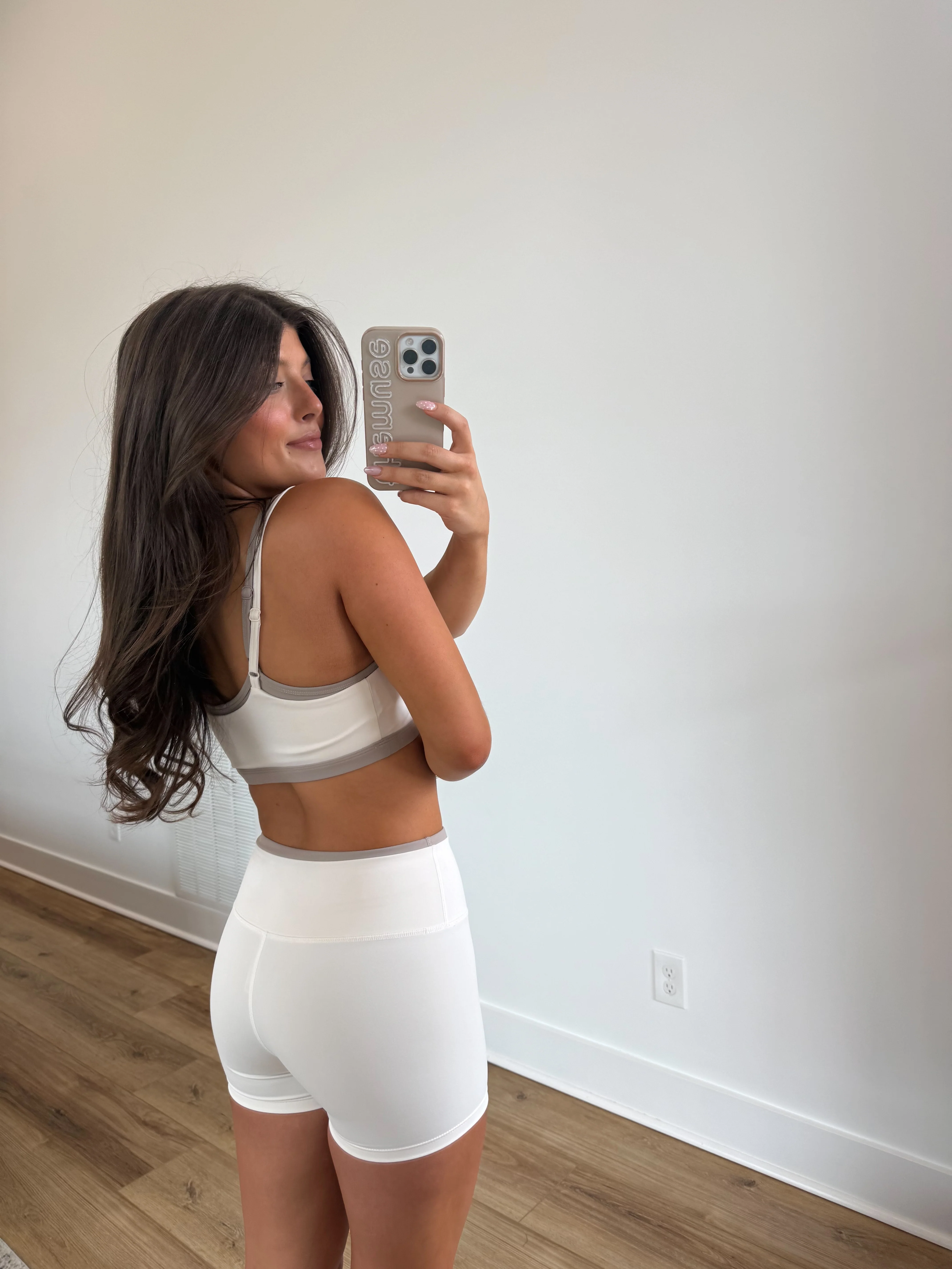 Layered Sports Bra (Cream Combo) - Image 2