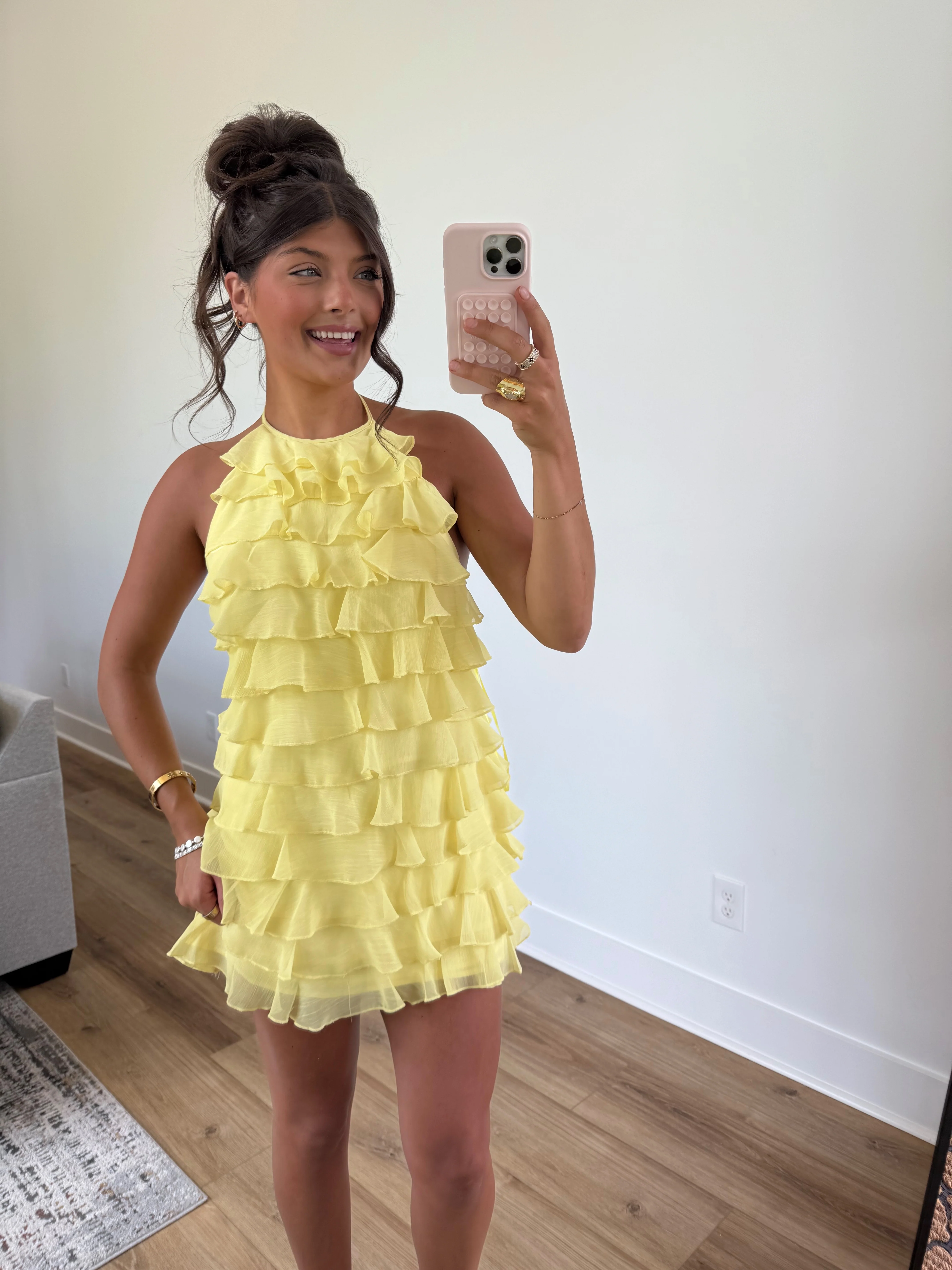 Lemon Drop Mini Dress - Image 3
