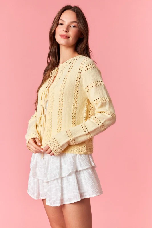 Lemon Tie Sweater - Image 5