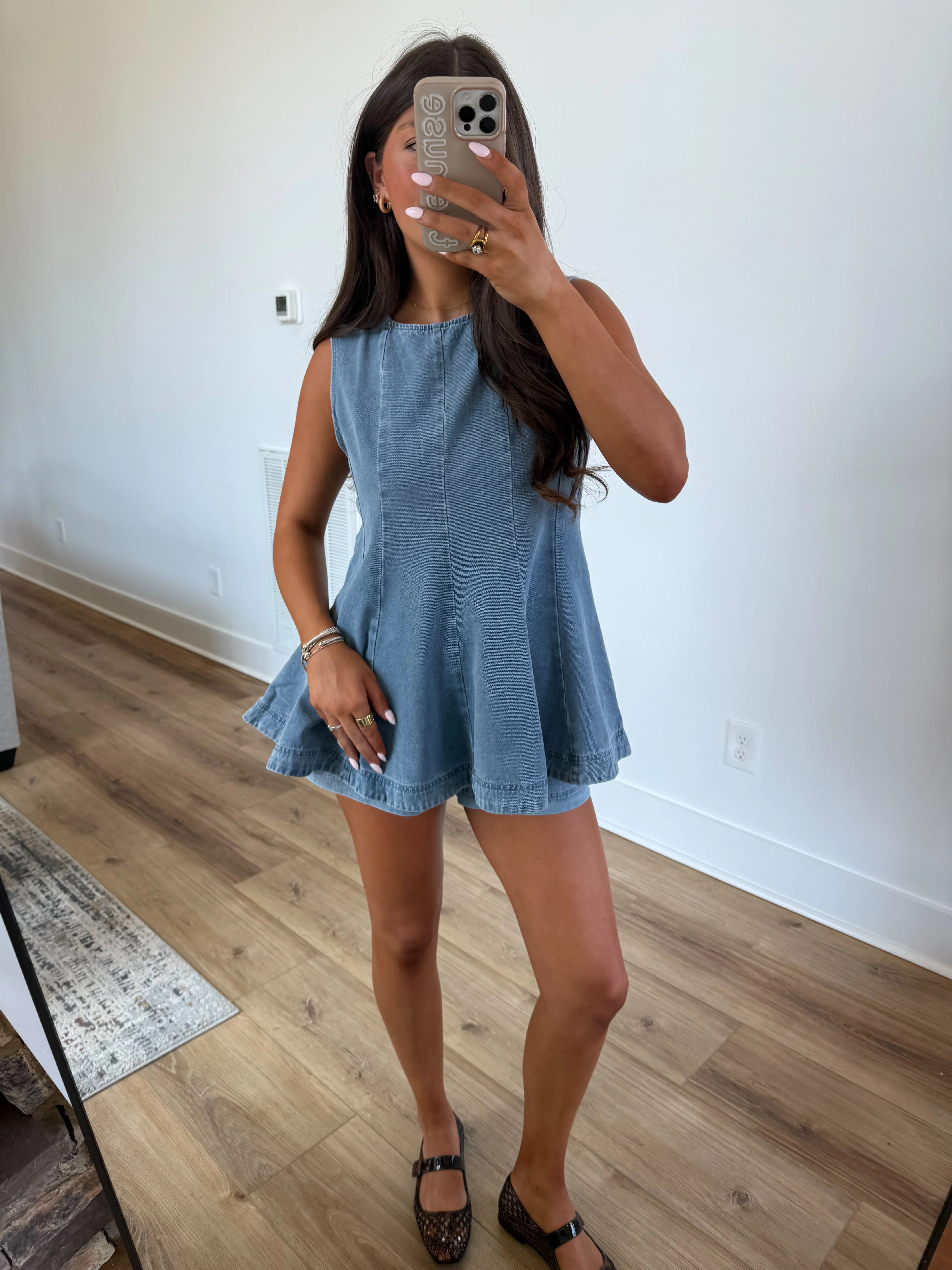 Light Denim Flare Set - Image 5