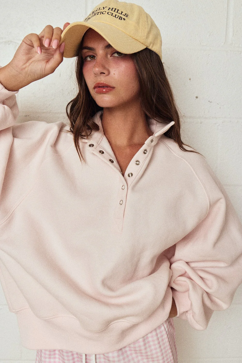 Light Pink Snap Button Pullover - Image 4