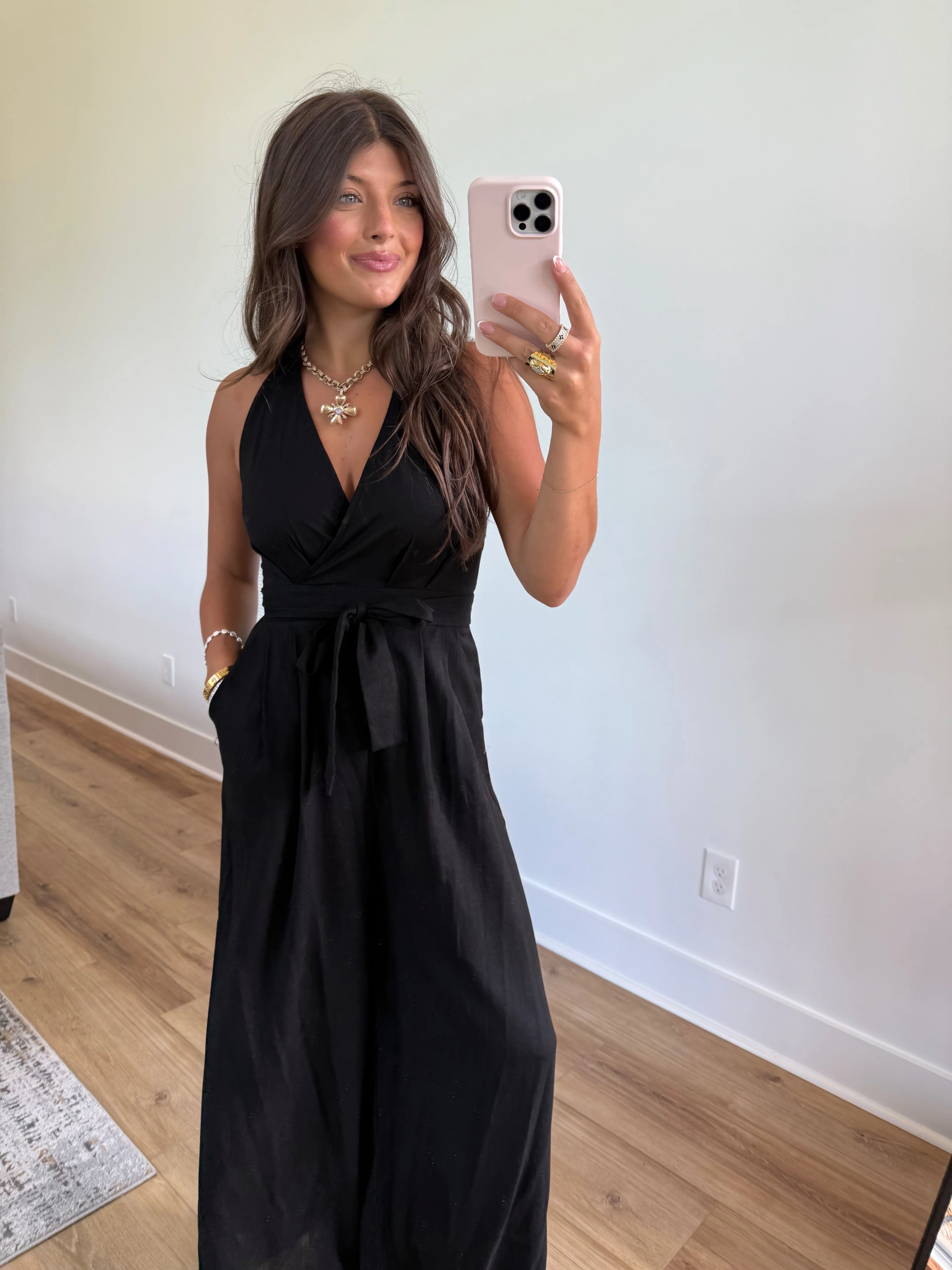 Like a Dream Jumpsuit (Black) - Image 5